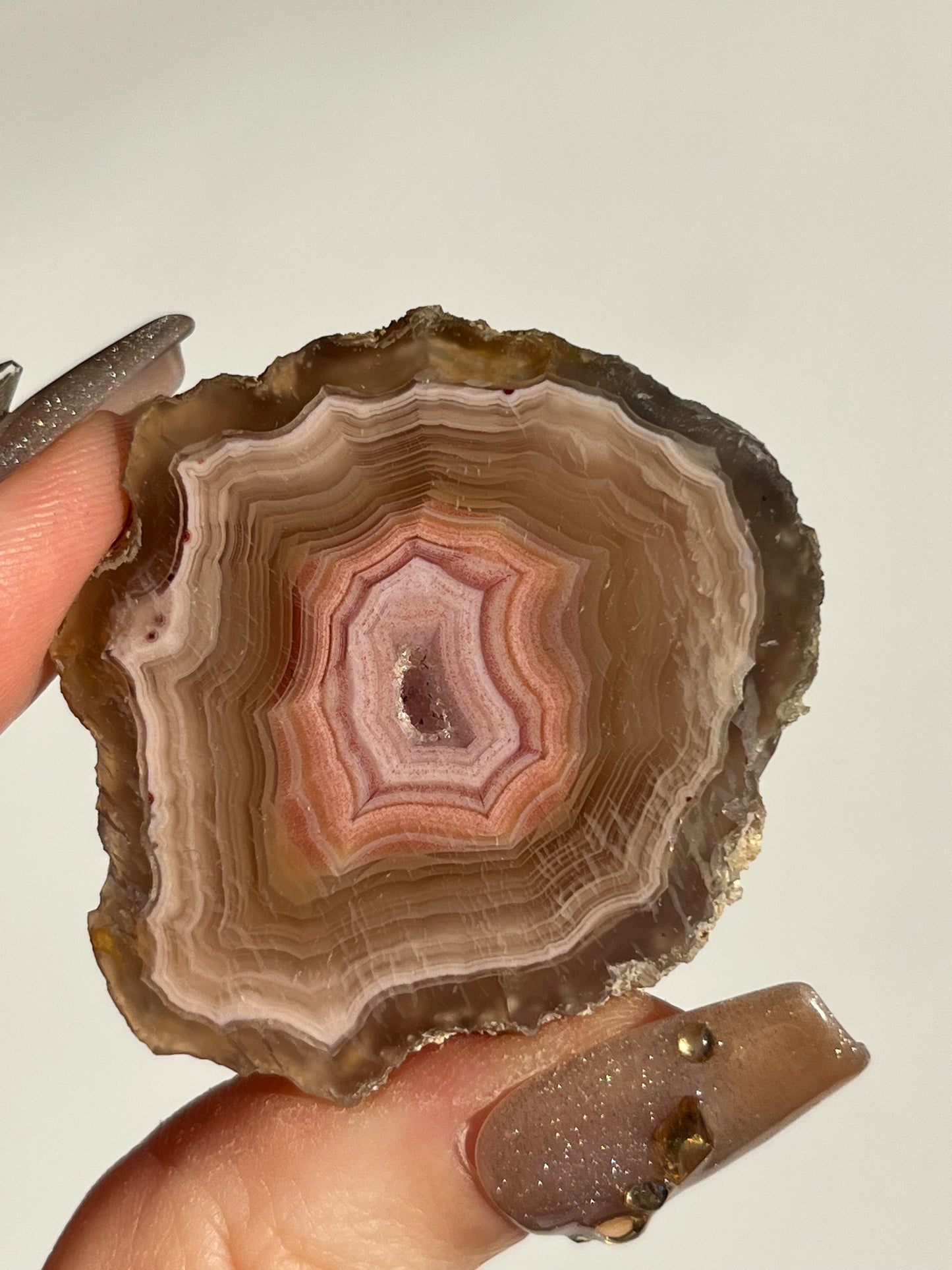 Pastel Pink Laguna Agate with Parallax Effect B (You Choose)