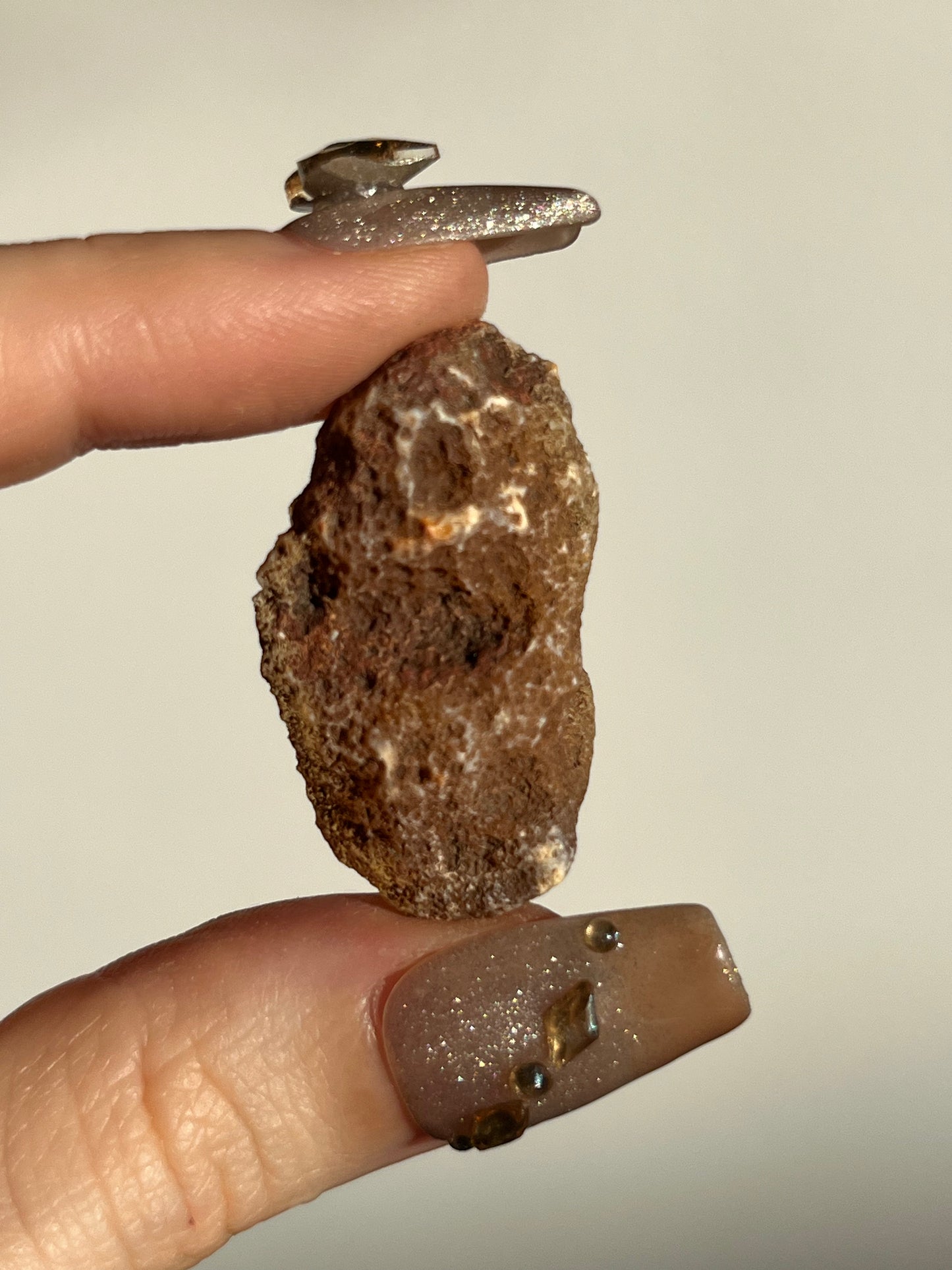 Malawi Agate with Golden Healer infusion Pair E