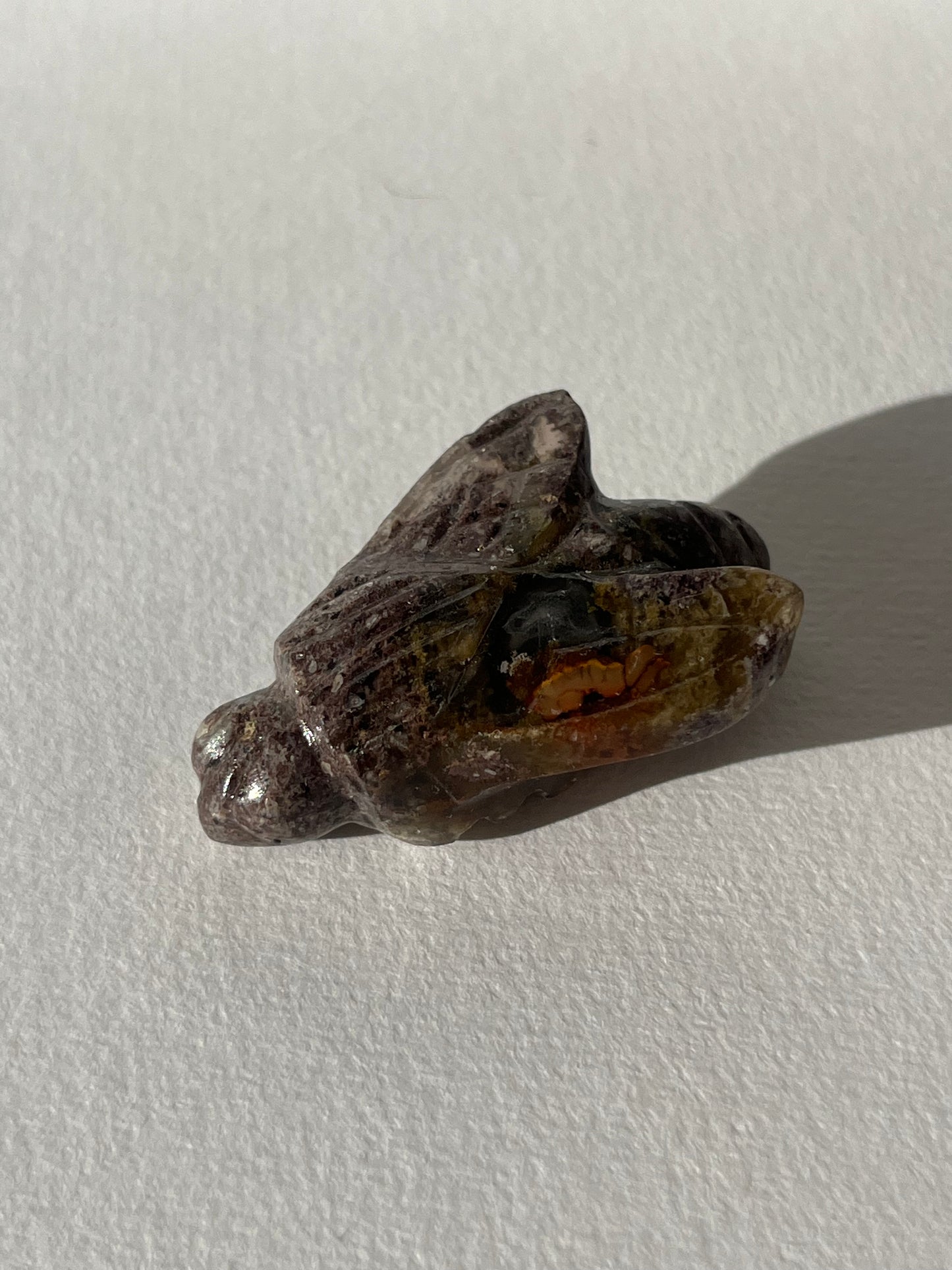 Nebula Agate Bee Carving (You Choose)