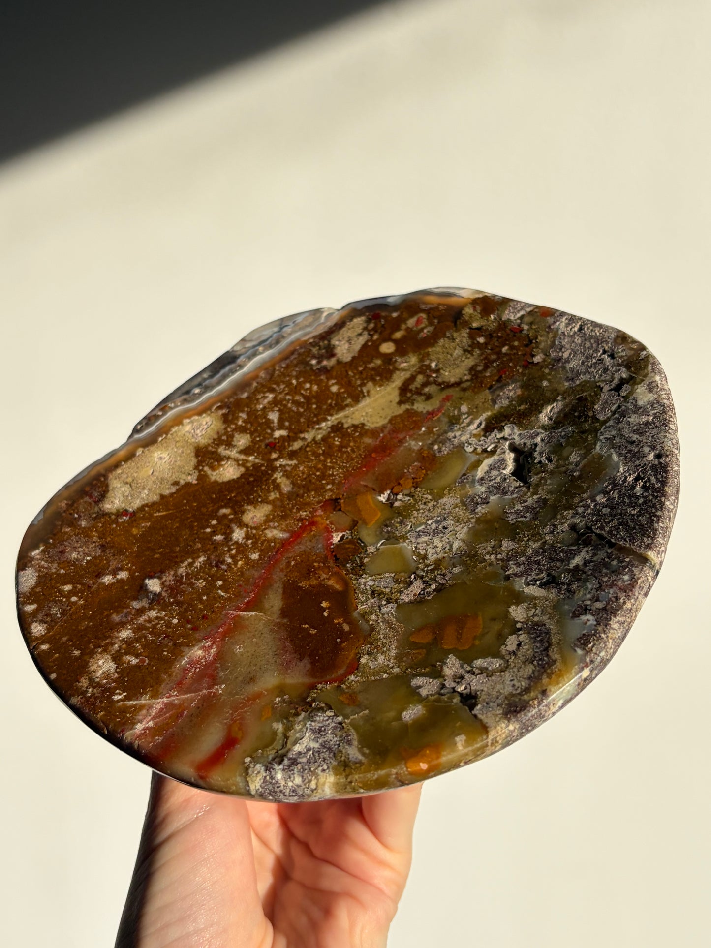 Nebula Agate Crystal Trinket Platter B
