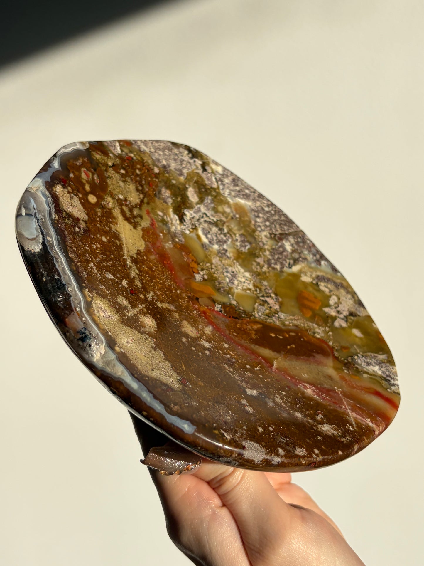 Nebula Agate Crystal Trinket Platter B