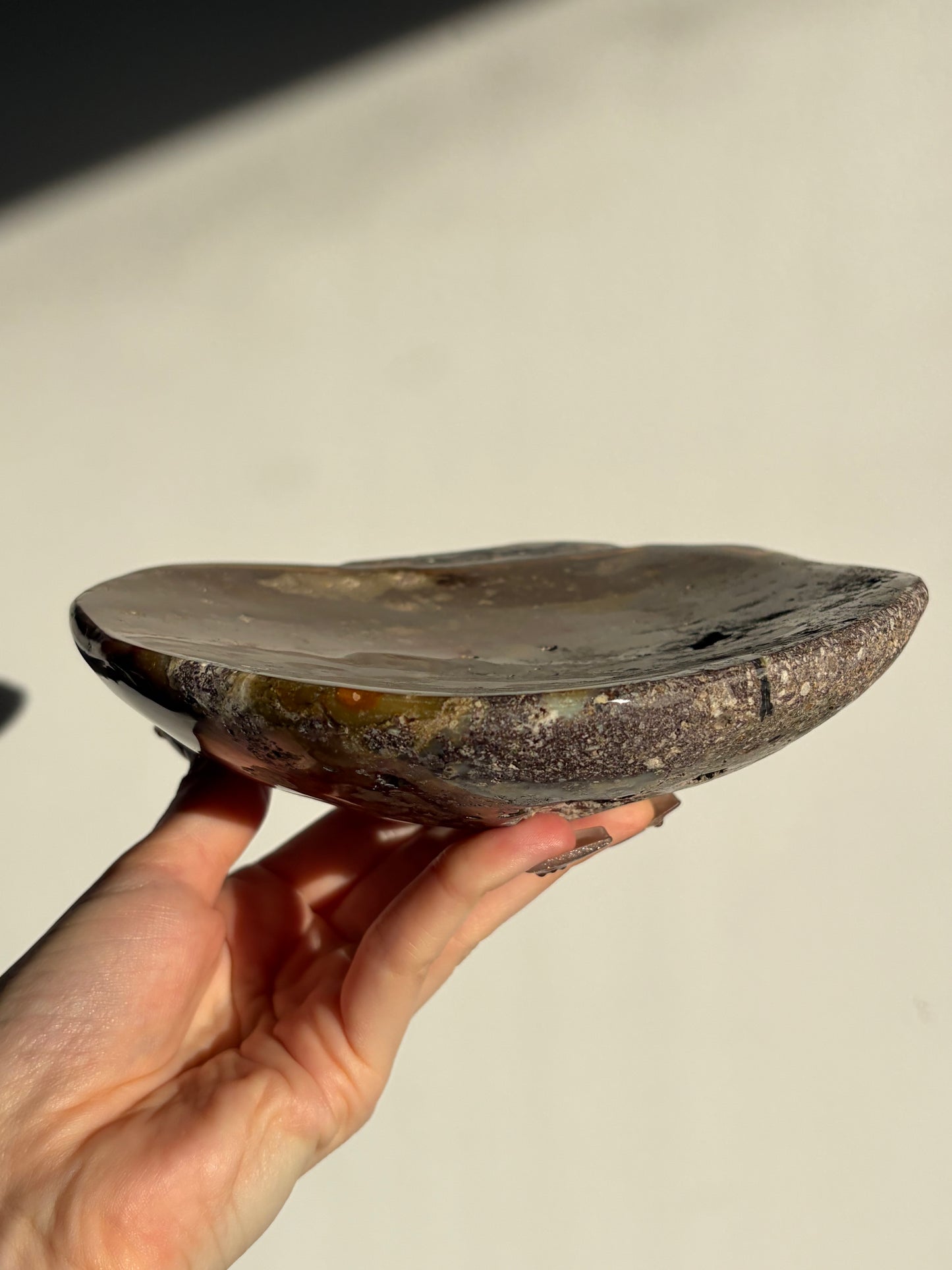 Nebula Agate Crystal Trinket Platter B