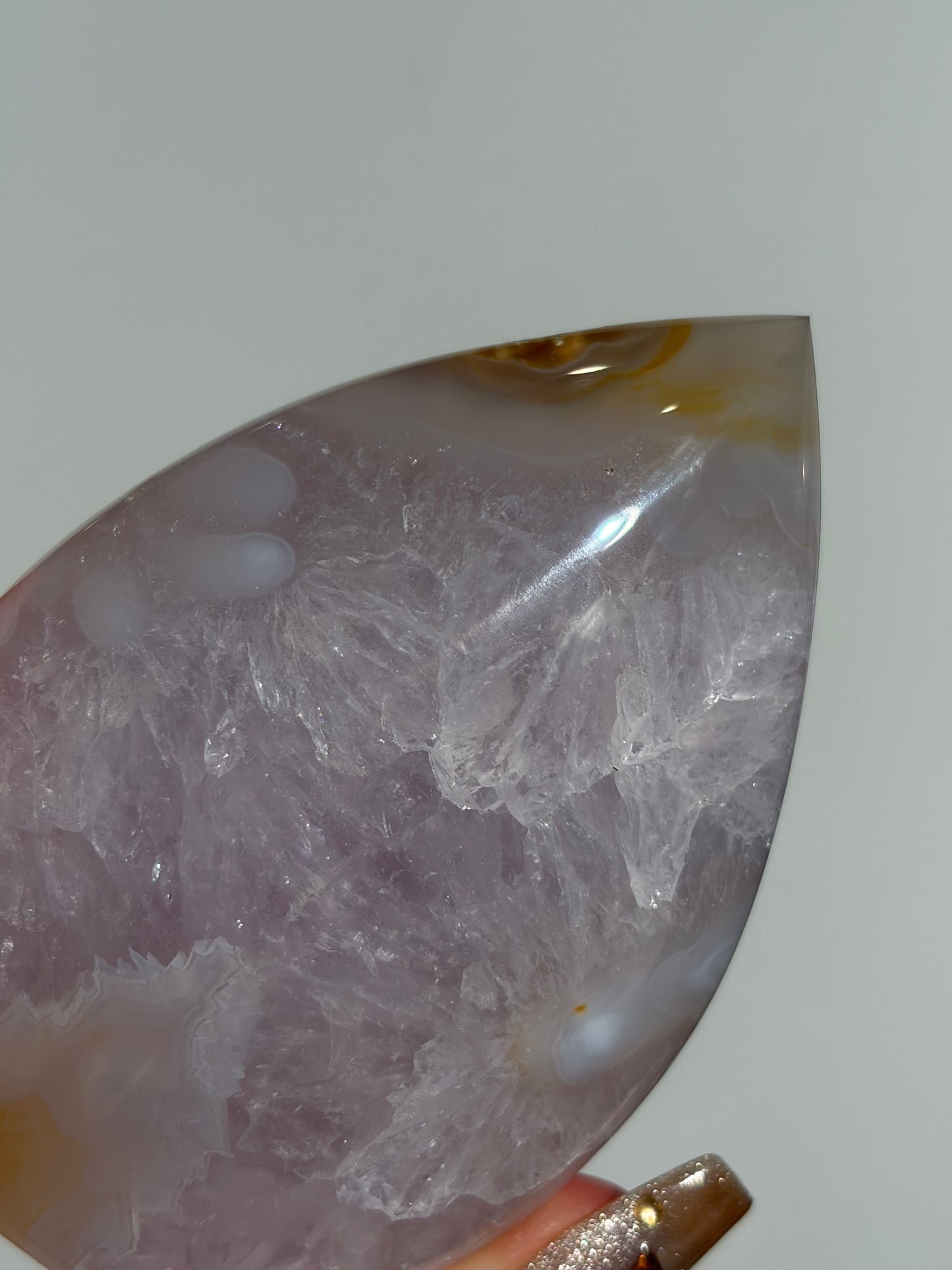 Amethyst Jelly Orbicular Nebula Agate Flame Carving B