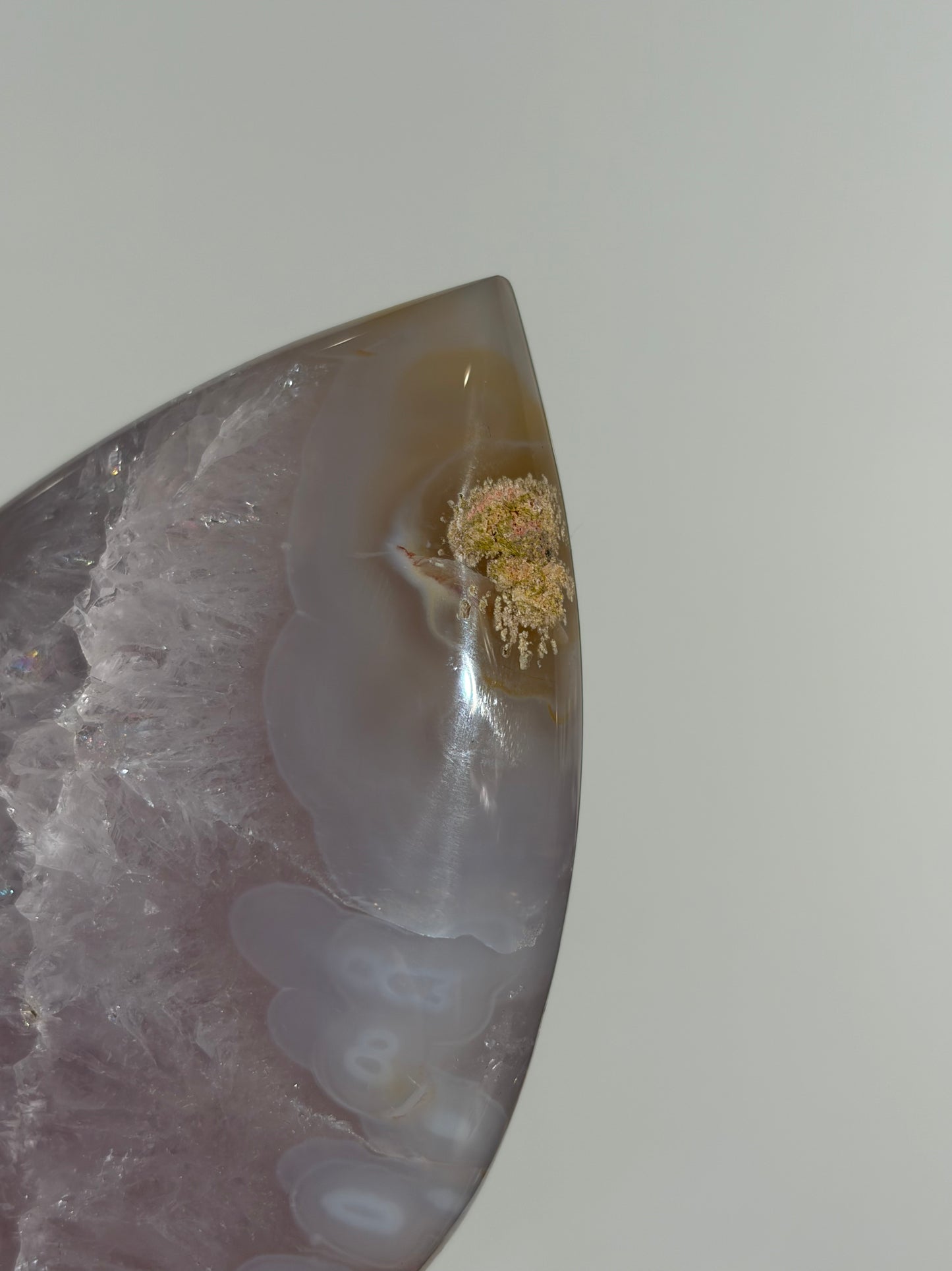 Amethyst Jelly Orbicular Nebula Agate Flame Carving B