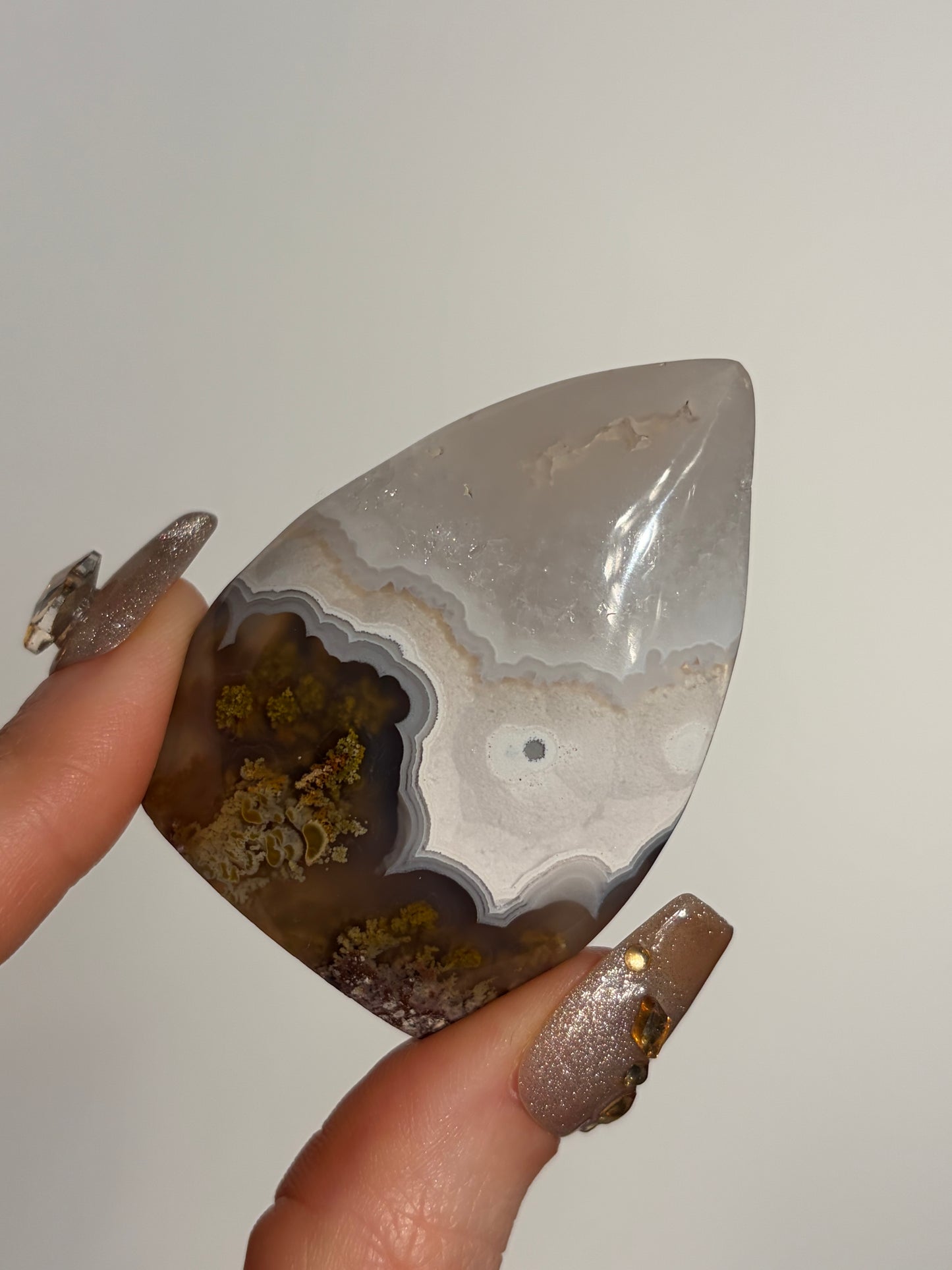 Nebula Agate Flame Carving A