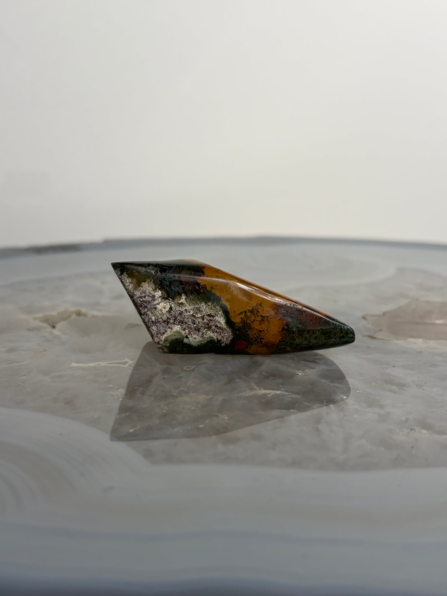 Nebula Agate with Multicoloured Moss Freeform I