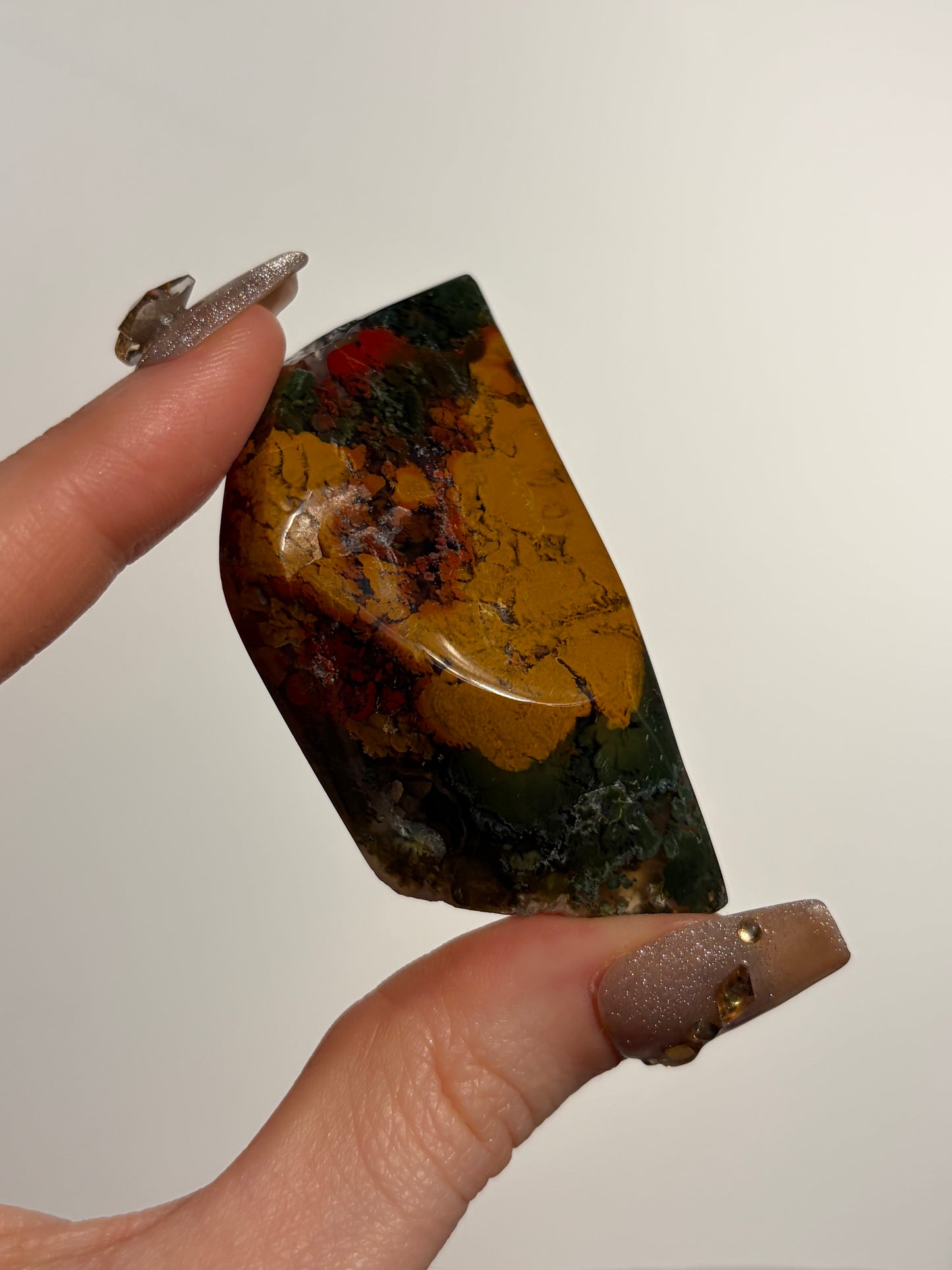 Nebula Agate with Multicoloured Moss Freeform I