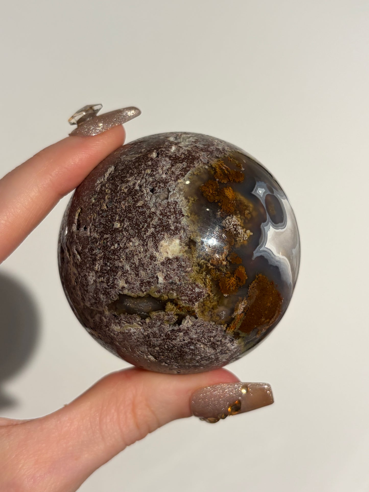 “Terra Nebulus” Nebula Agate Sphere C