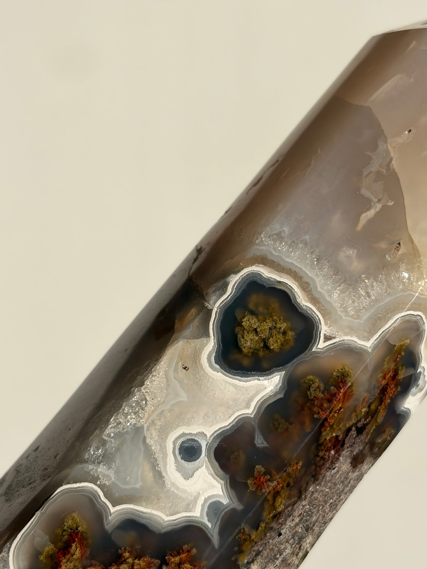“Celestial Blooms” Nebula Agate Axis Statement Tower A