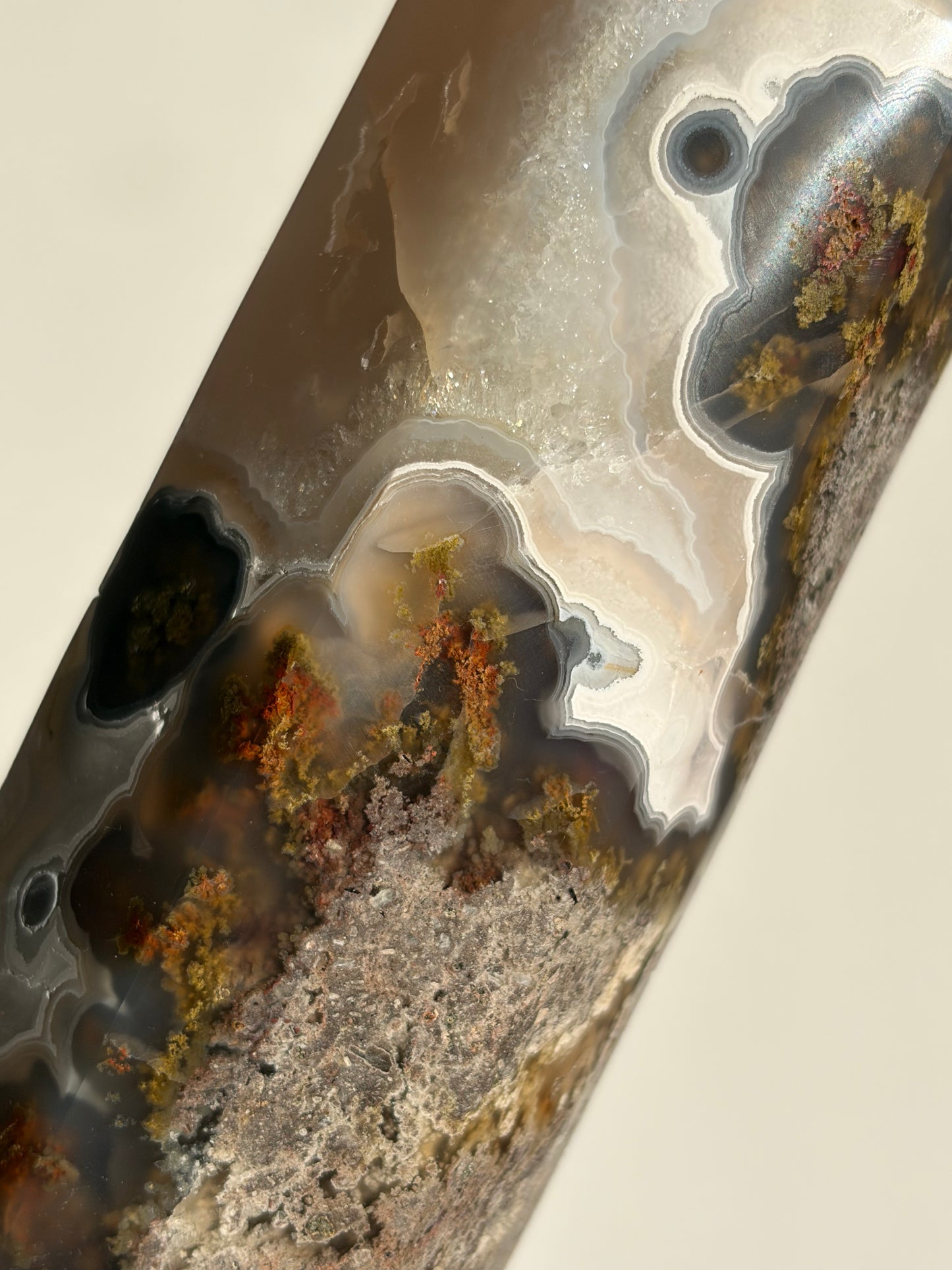 “Celestial Blooms” Nebula Agate Axis Statement Tower A