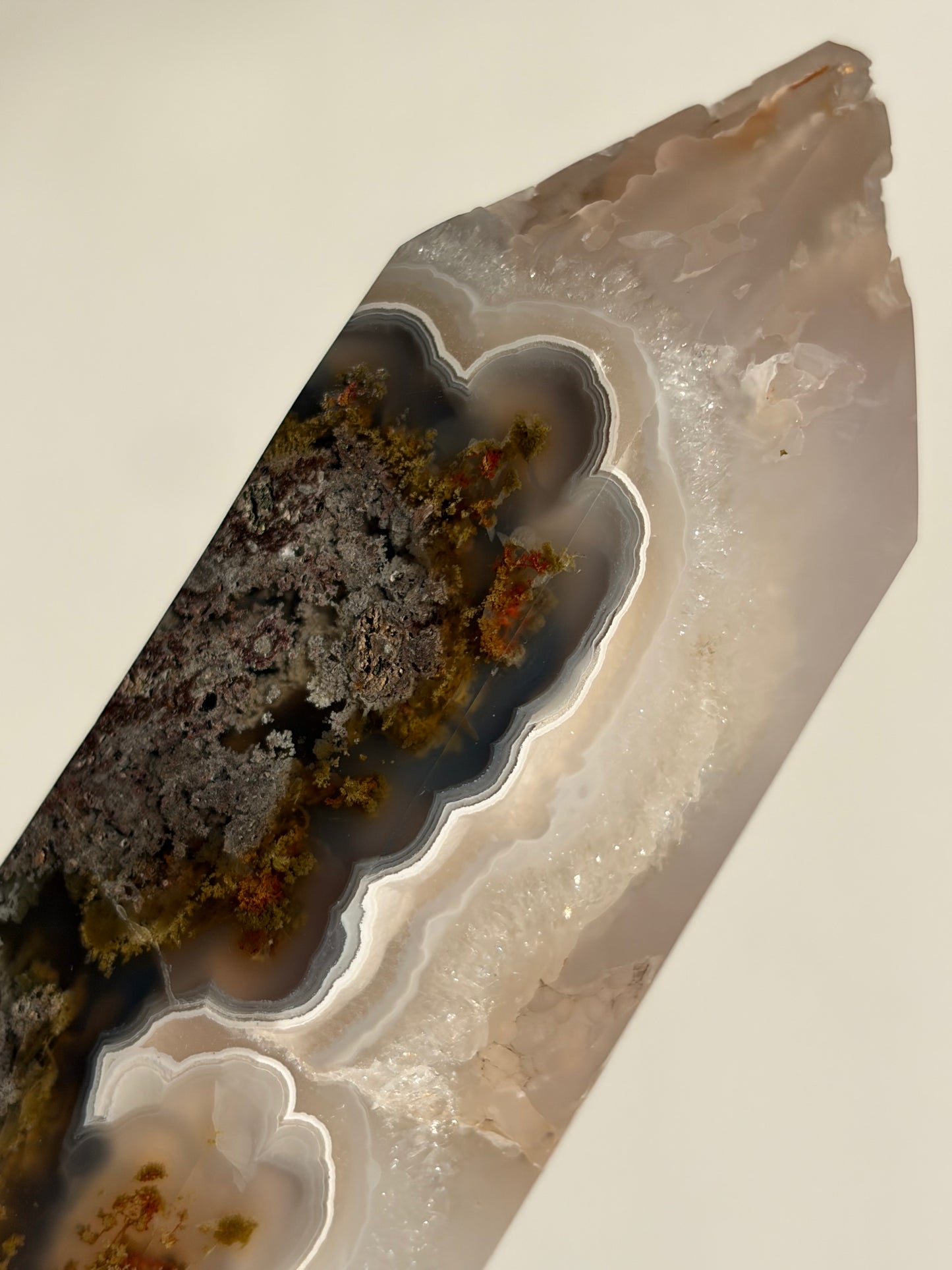 “Celestial Blooms” Nebula Agate Axis Statement Tower A