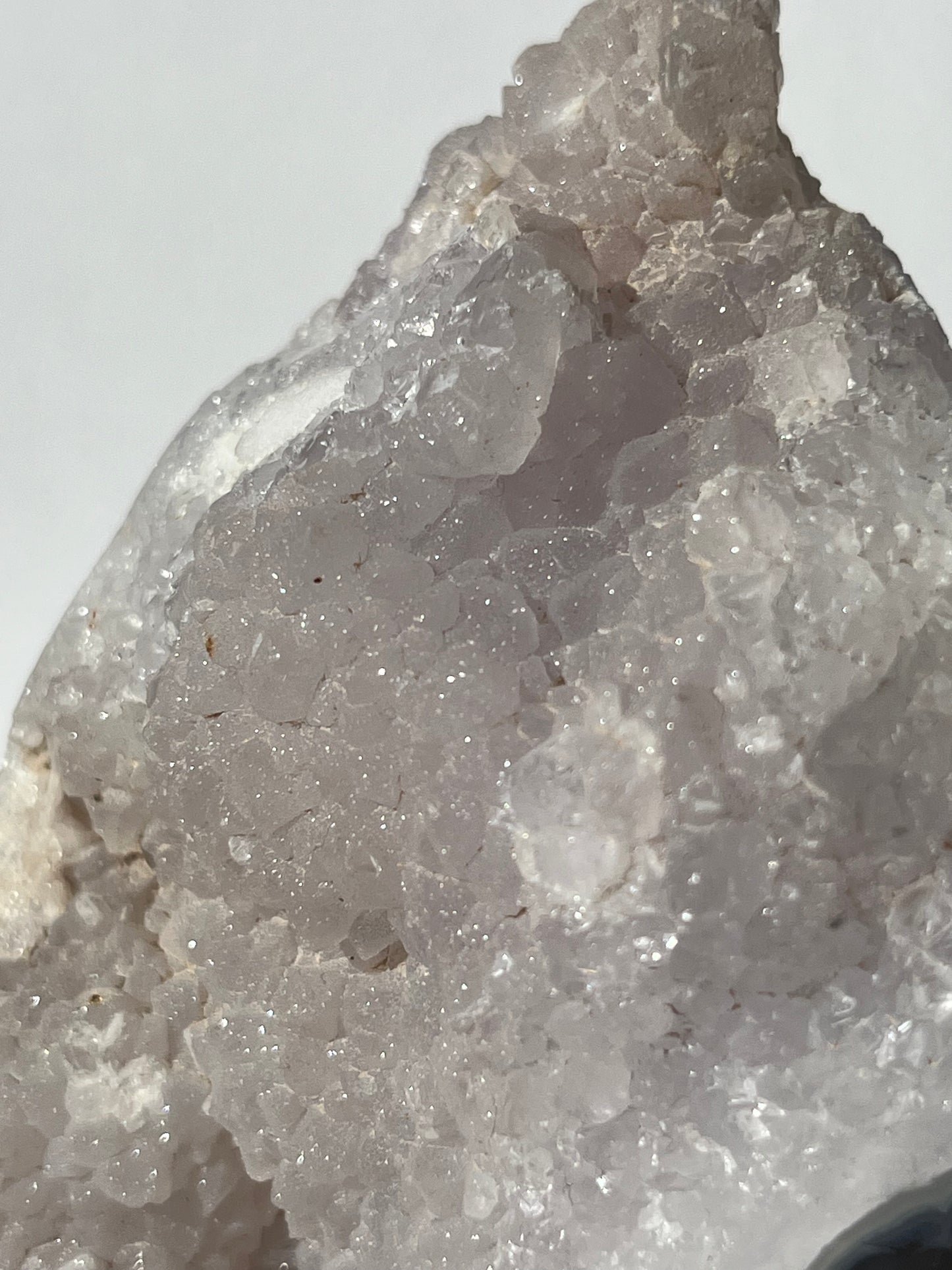 “Silica Flows” Sugar Druzy Orbicular Nebula Agate Freeform with Dendritic Inclusions A