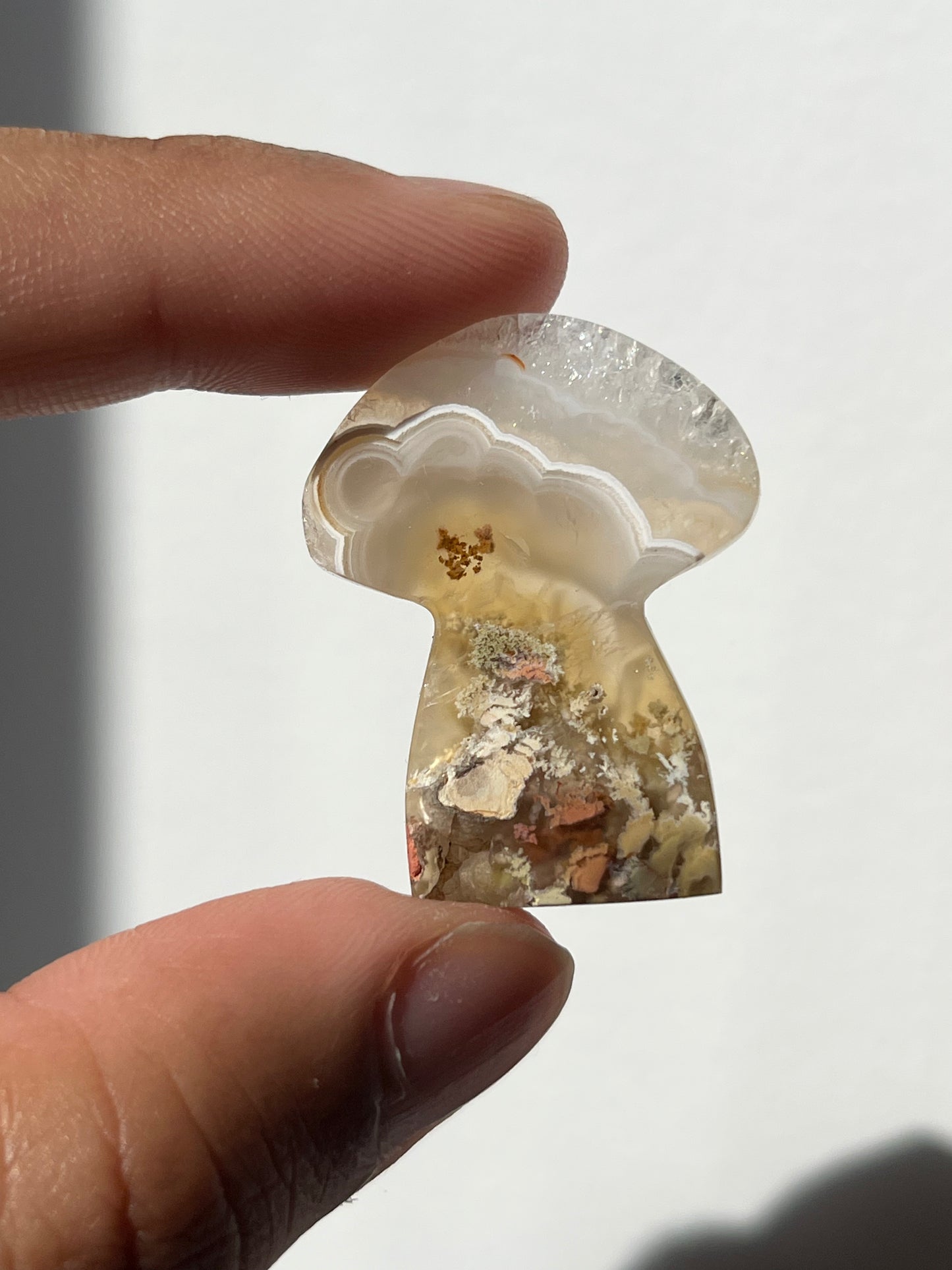 Nebula Agate Mushroom Cabochon (You Choose)