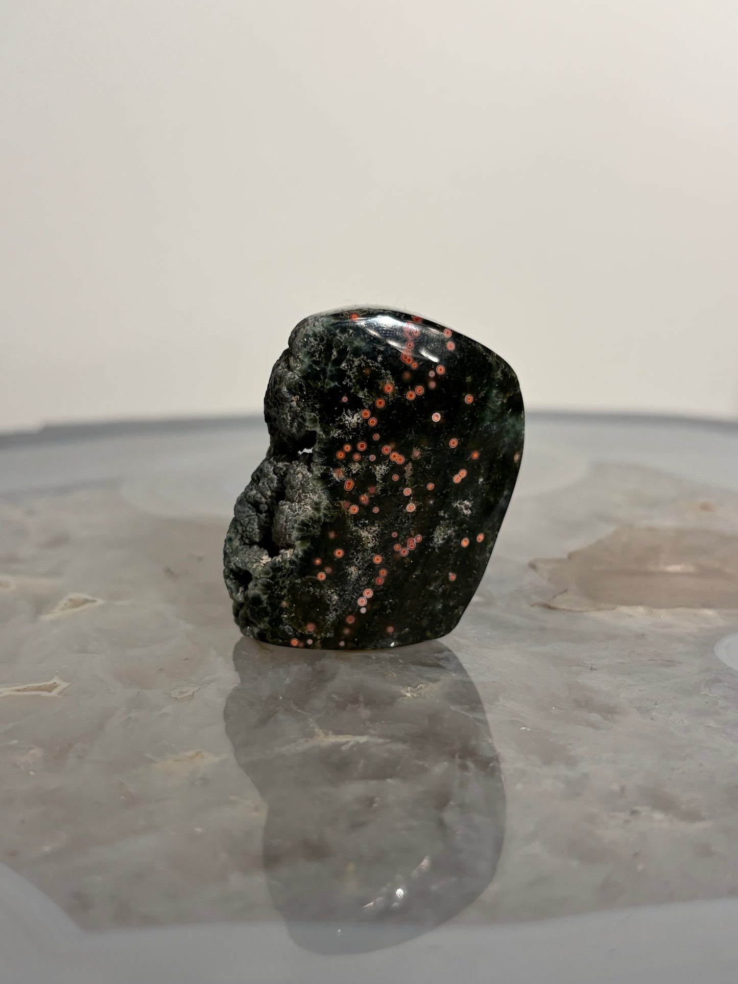 Druzy Pink Orbicular Jasper Miniature Freeform C