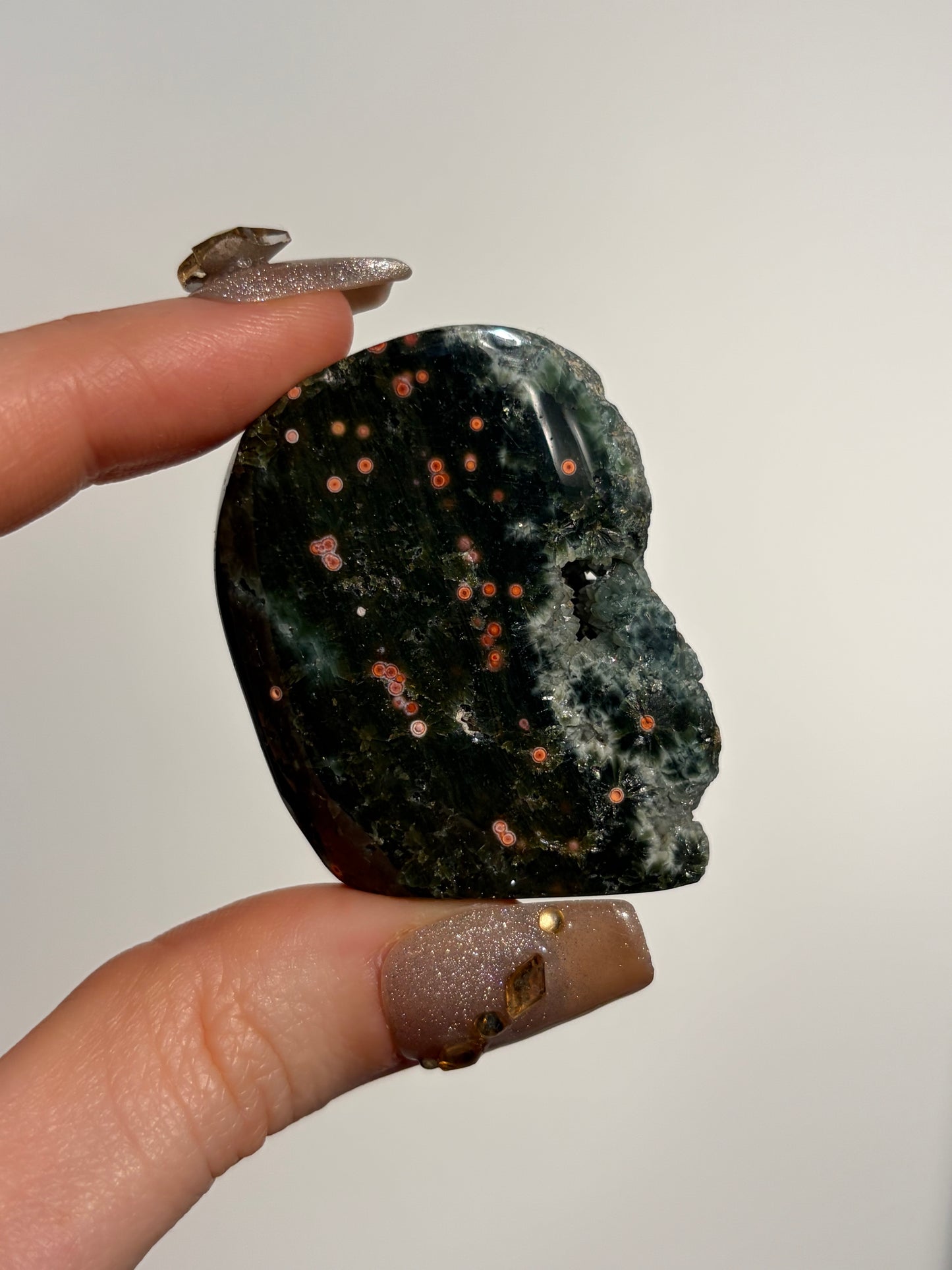Druzy Pink Orbicular Jasper Miniature Freeform C