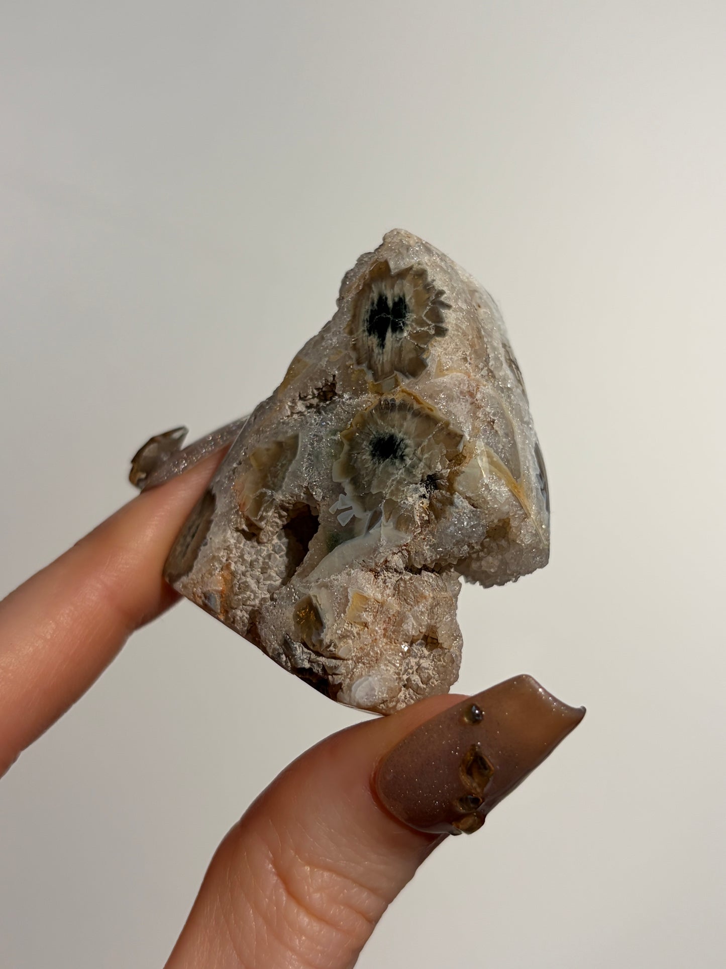 Druzy Orbicular Jasper Miniature Freeform E