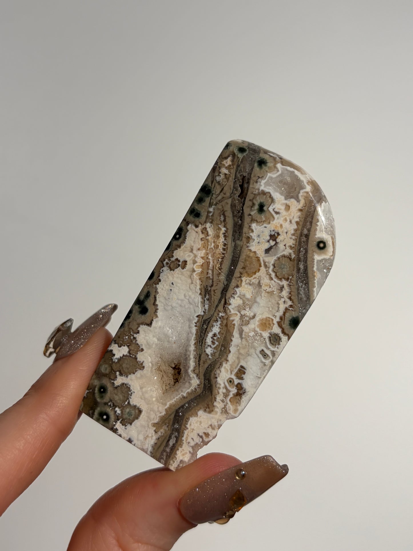 Druzy Orbicular Jasper Miniature Freeform F