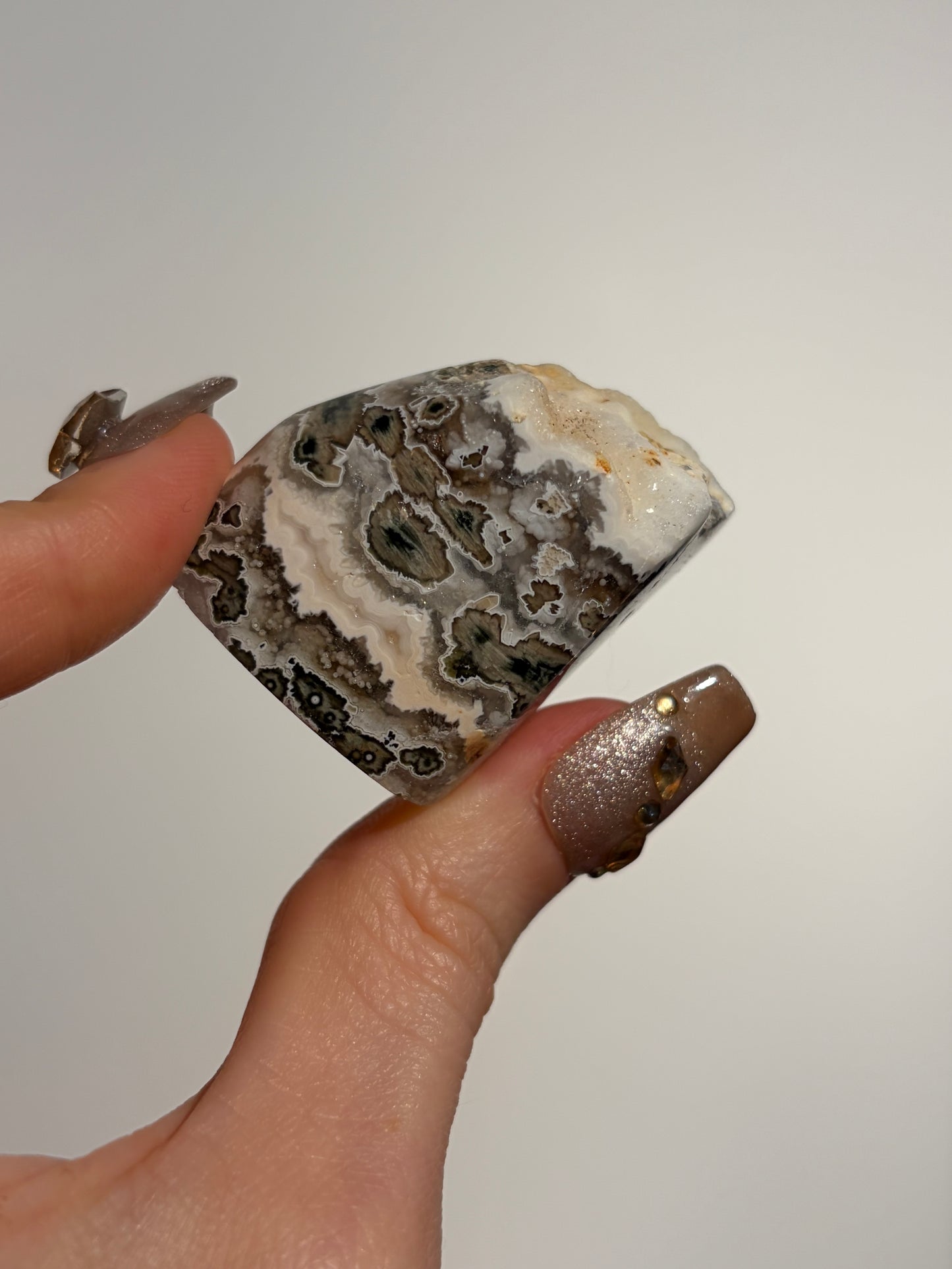 Druzy Orbicular Jasper Miniature Freeform G