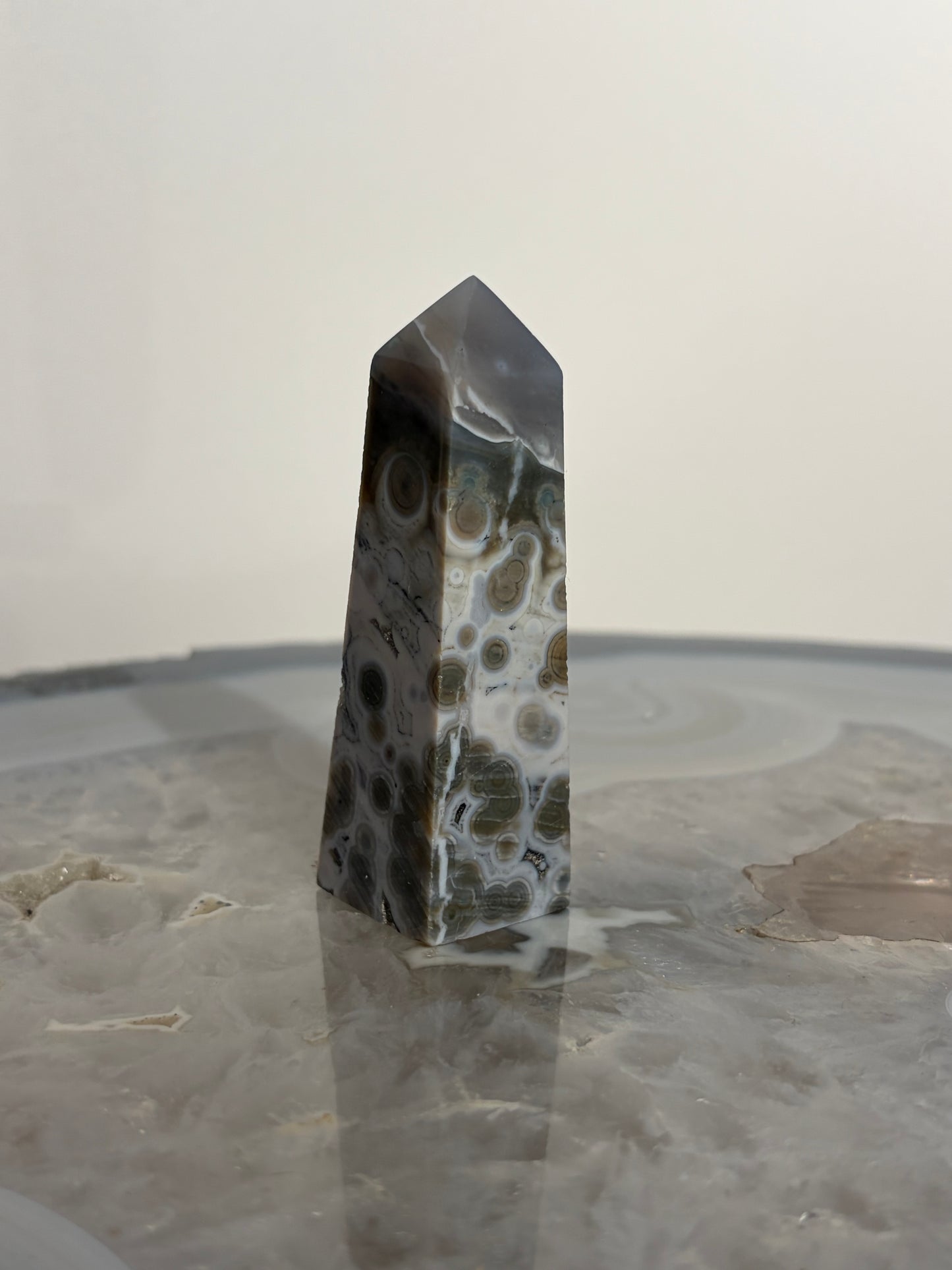 Blue Orbicular Jasper Tower A