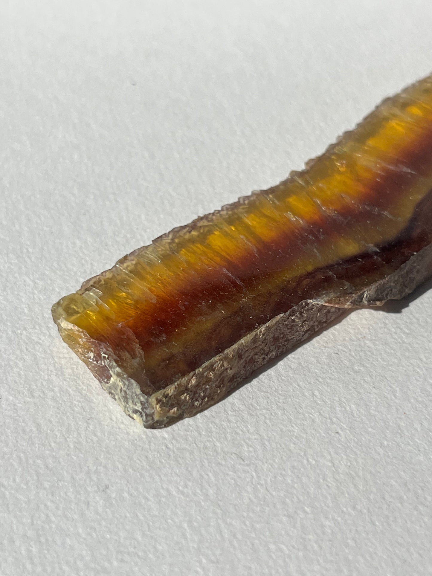 Yellow Okorusu Fluorite Slice