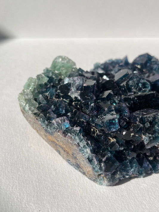 Okorusu Blue-Green Fluorite Specimen with Modified Cube Edges A (Collector's Choice)