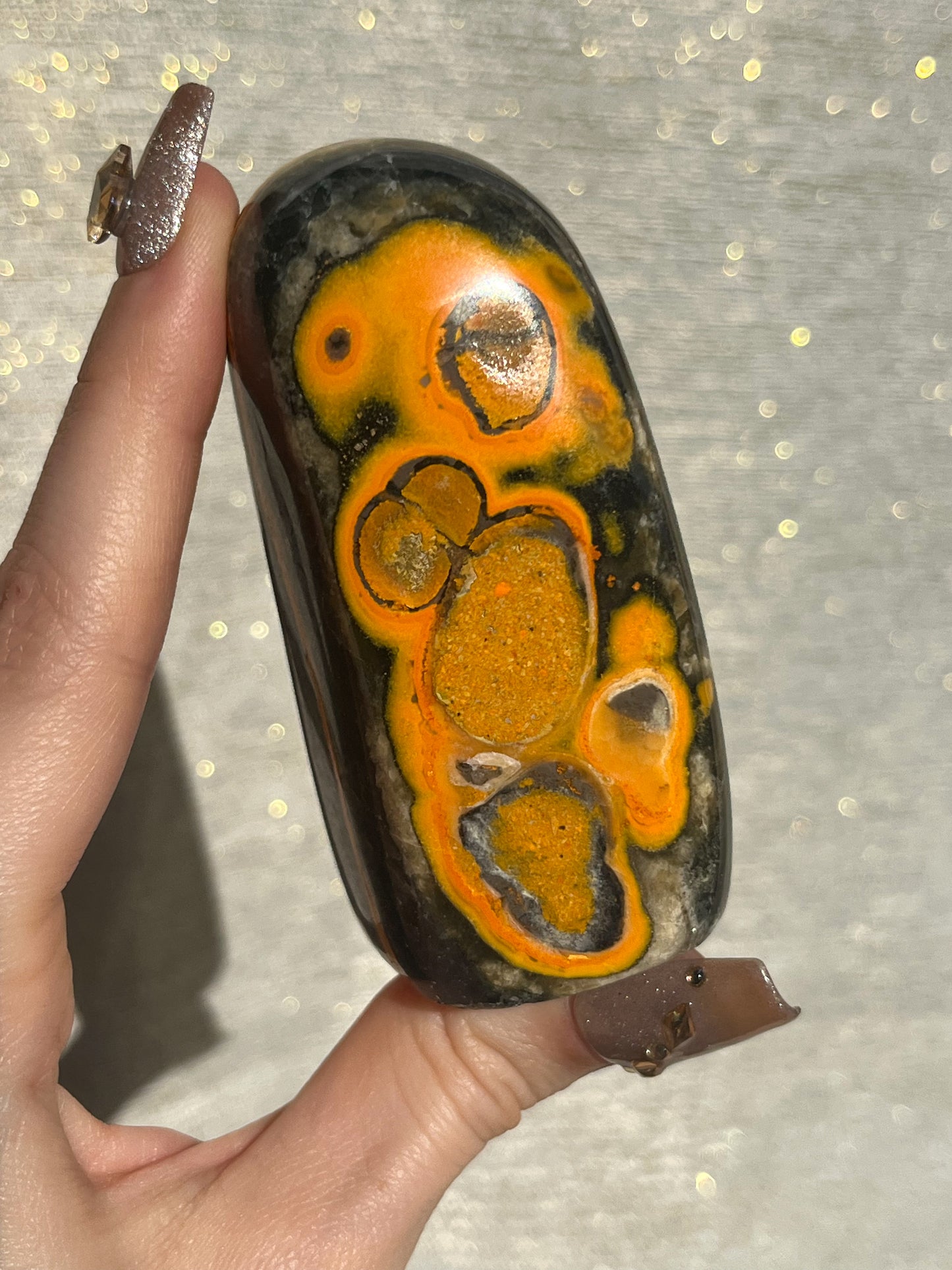 New Stock Orbicular Bumblebee Jasper Freeform #1