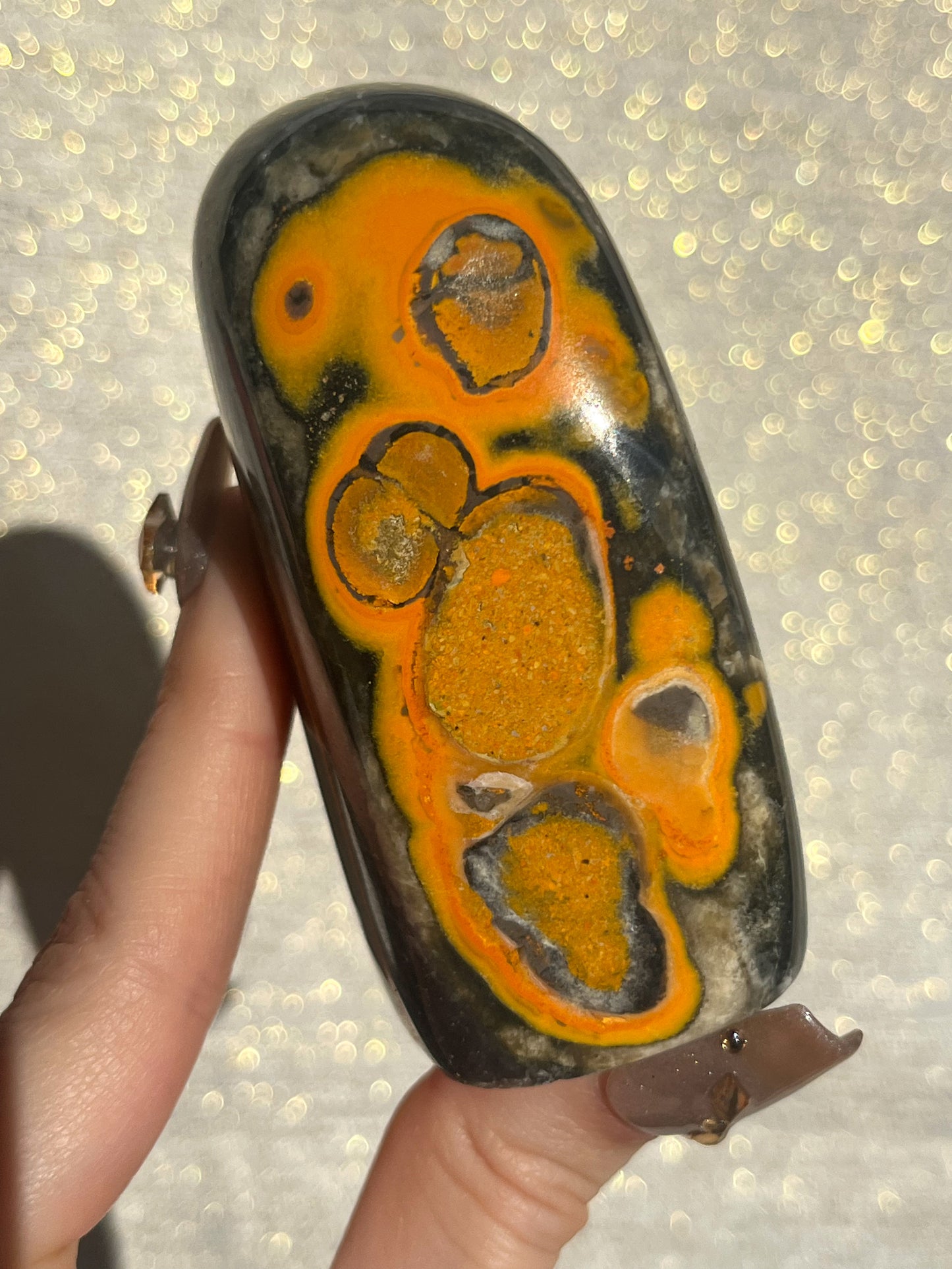 New Stock Orbicular Bumblebee Jasper Freeform #1