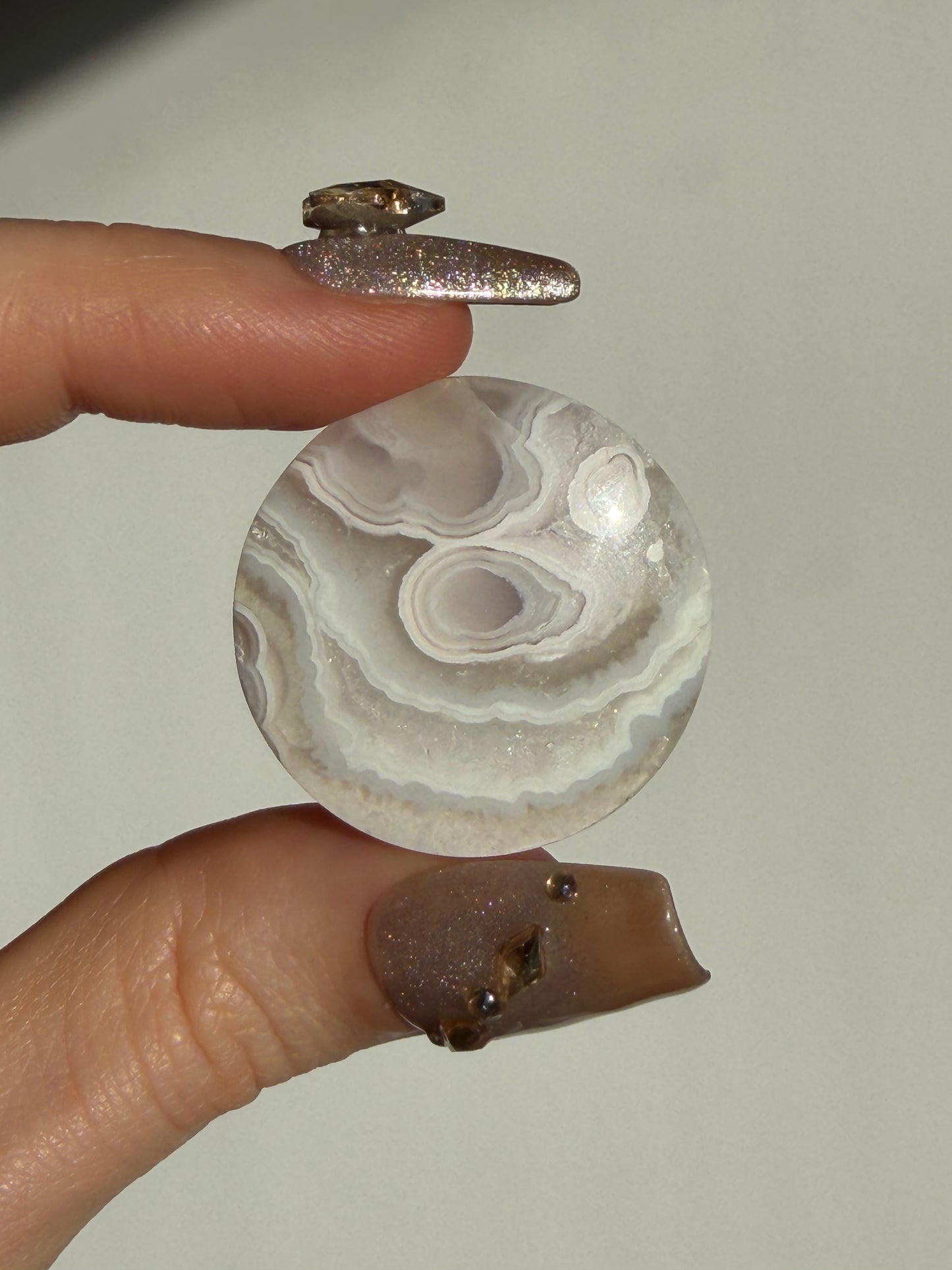 Old Stock Orbicular Nebula Agate Cabochon B (Mined 2023)