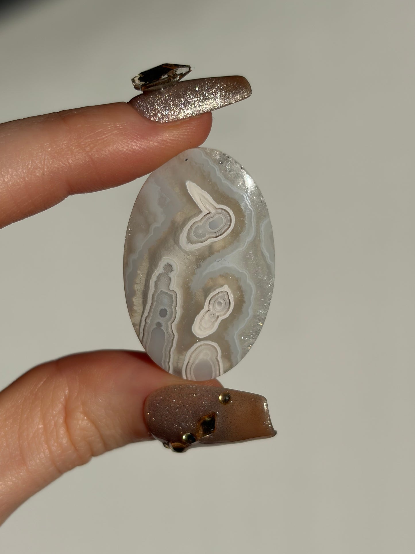 Old Stock Orbicular Nebula Agate Cabochon I (Mined 2023)