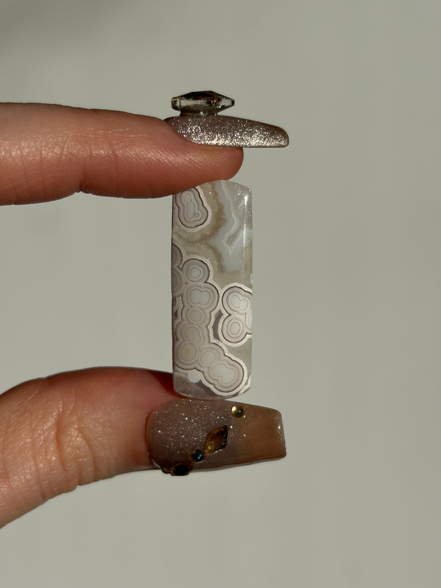 Old Stock Orbicular Nebula Agate Cabochon D (Mined 2023)