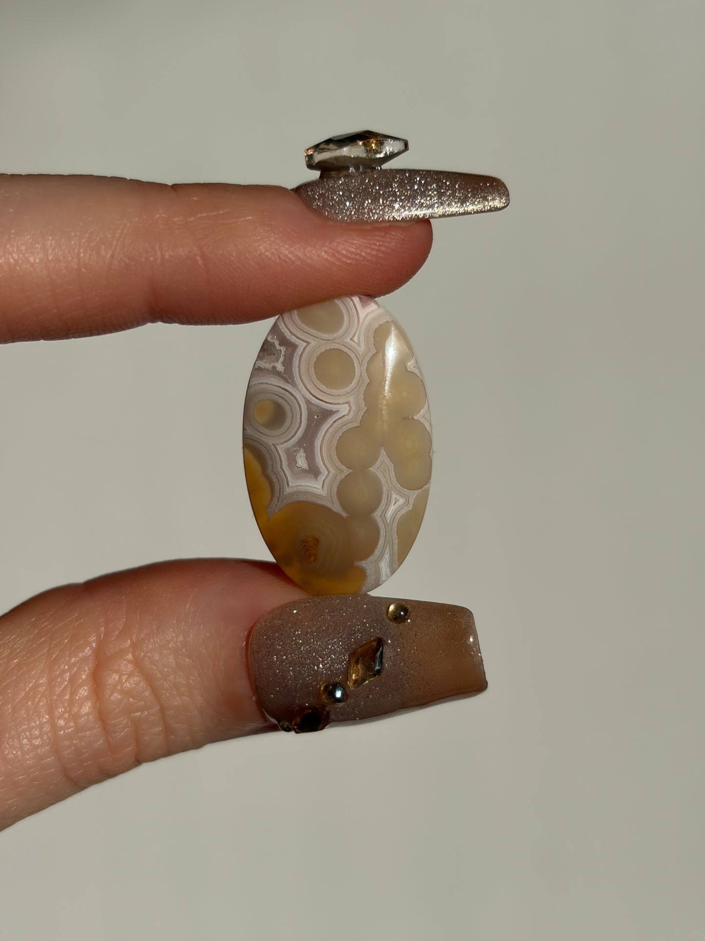 Old Stock Orbicular Nebula Agate Cabochon E (Mined 2023)