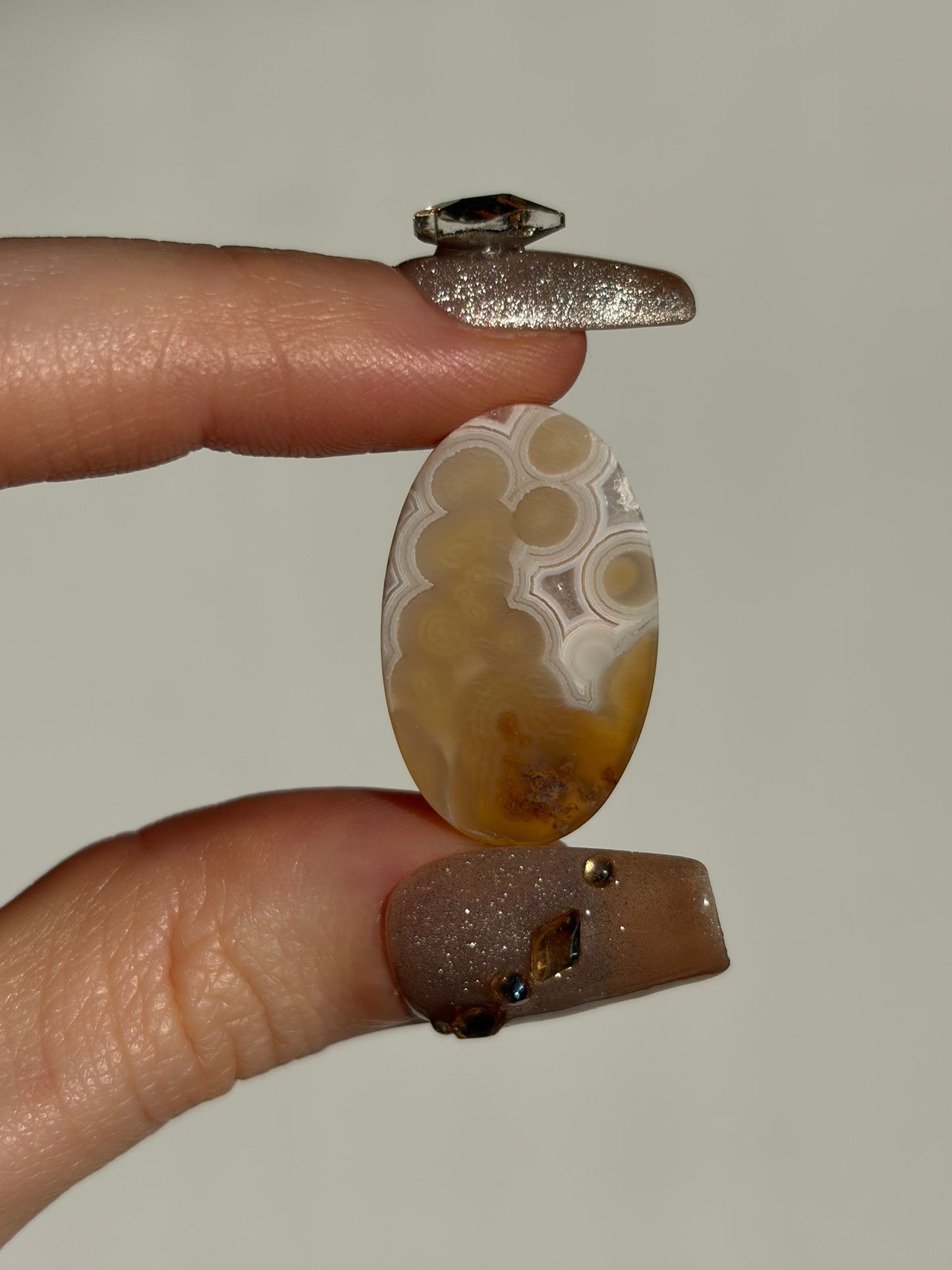 Old Stock Orbicular Nebula Agate Cabochon E (Mined 2023)