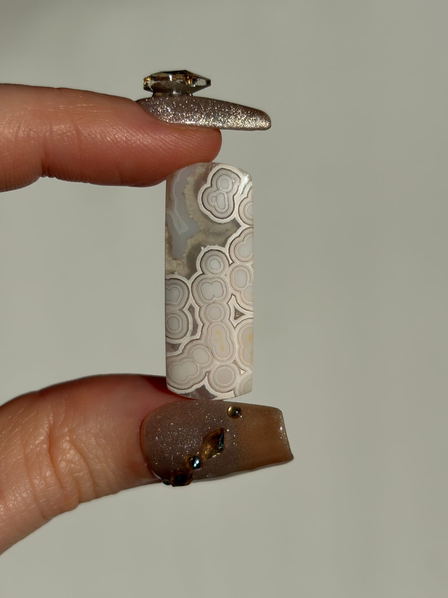 Old Stock Orbicular Nebula Agate Cabochon F (Mined 2023)