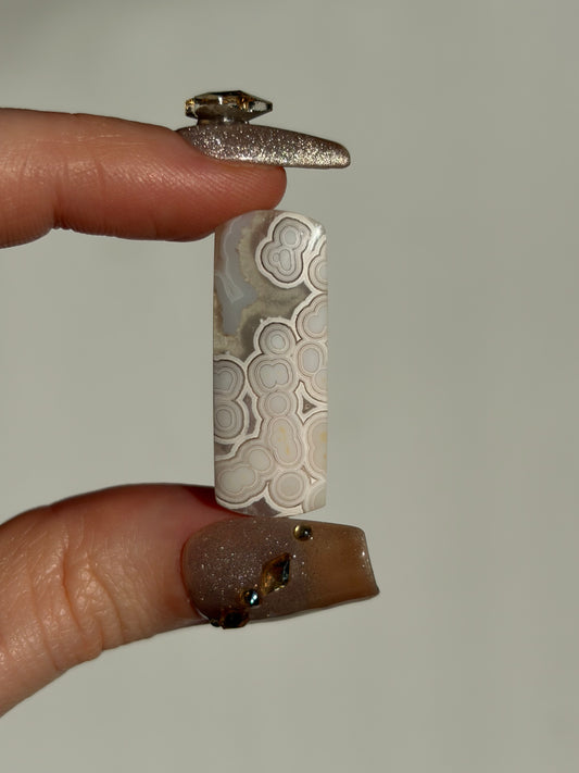 Old Stock Orbicular Nebula Agate Cabochon F (Mined 2023)