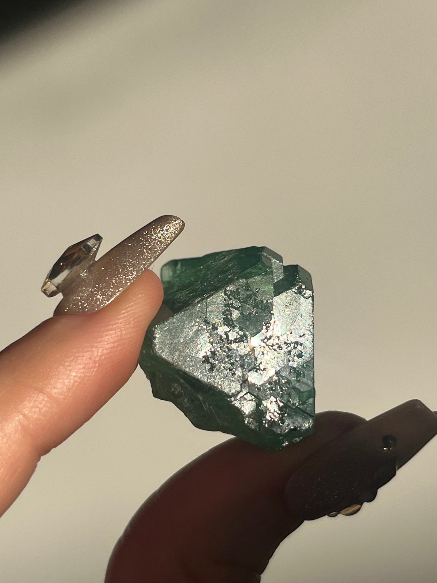 Peruvian Green Fluorite and Pyrite Specimen A