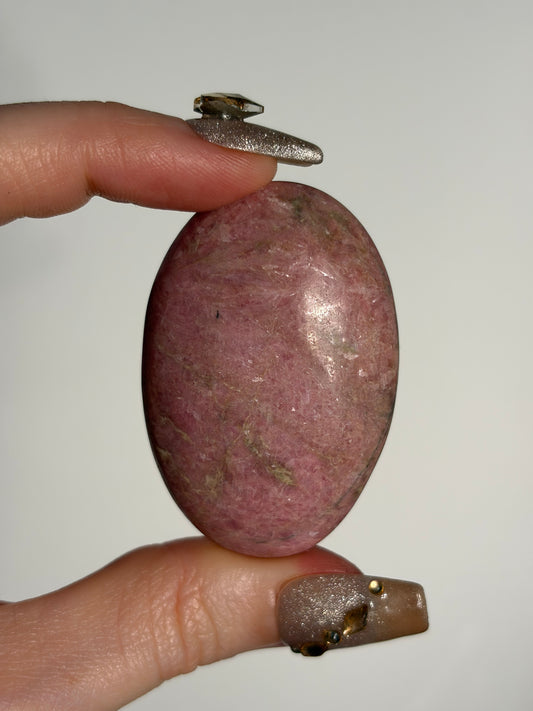 Indonesian Rhodonite and Manganese Included Palmstone B