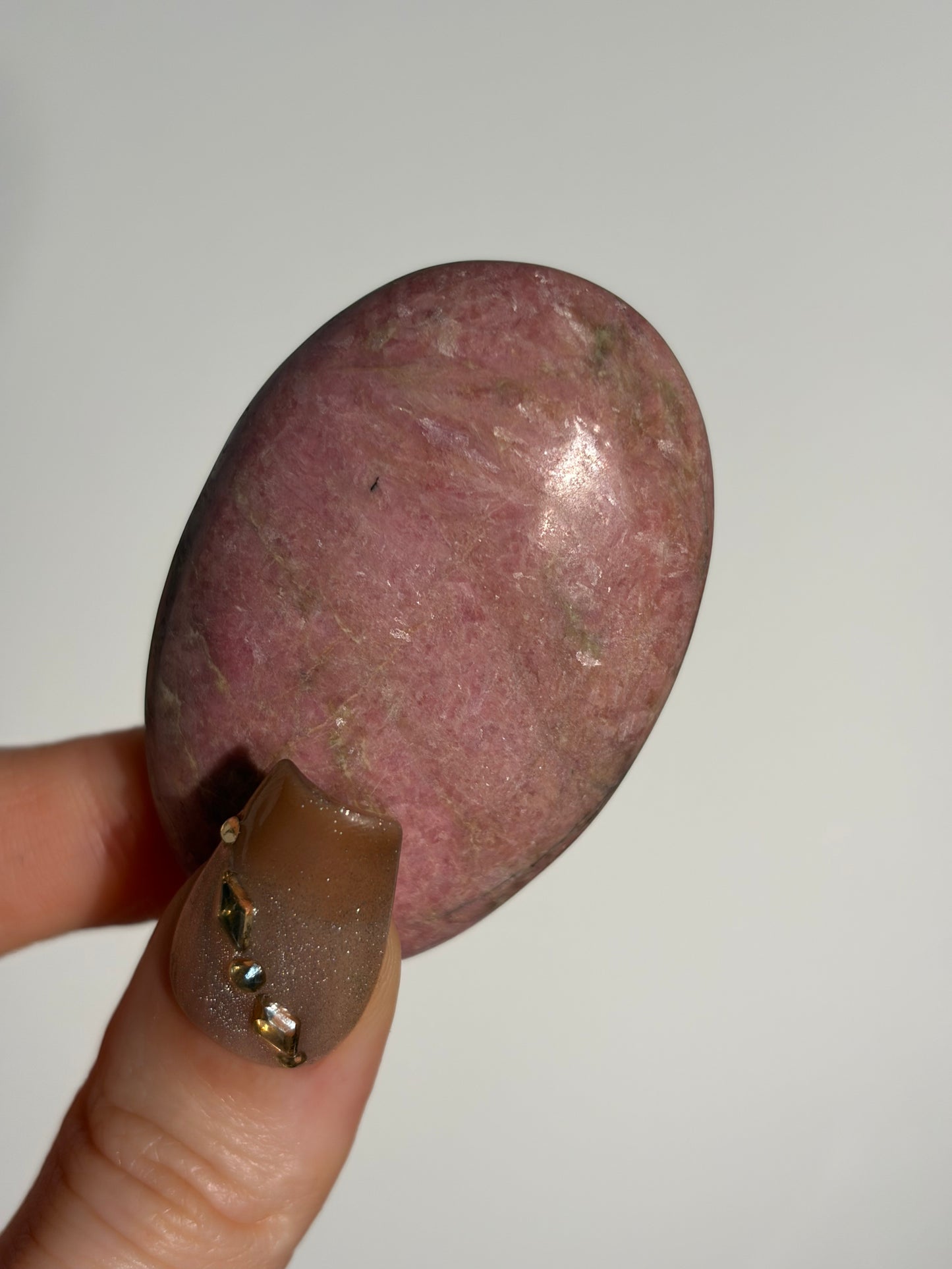 Indonesian Rhodonite and Manganese Included Palmstone B