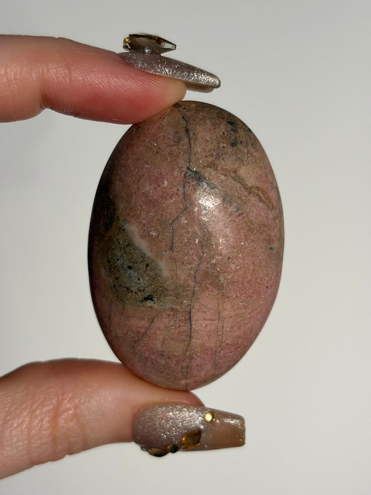 Indonesian Rhodonite and Manganese Included Palmstone E