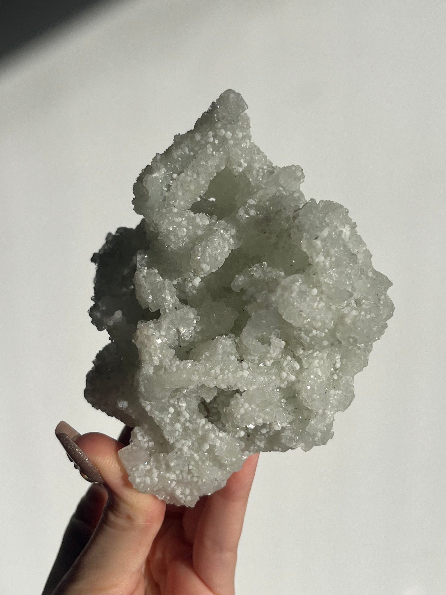Prehnite on Laumontite with Apophyllite and Gyrolite Specimen A
