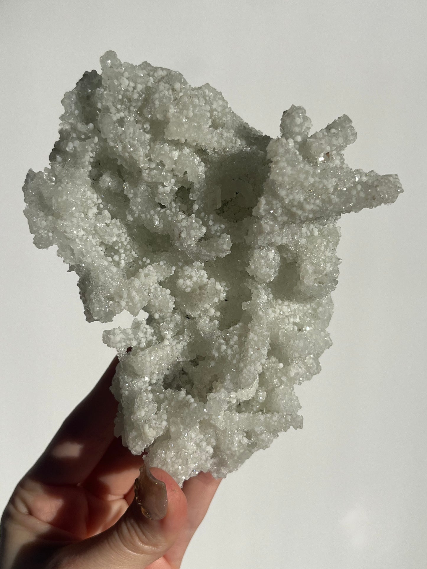 Prehnite on Laumontite with Apophyllite and Gyrolite Specimen C
