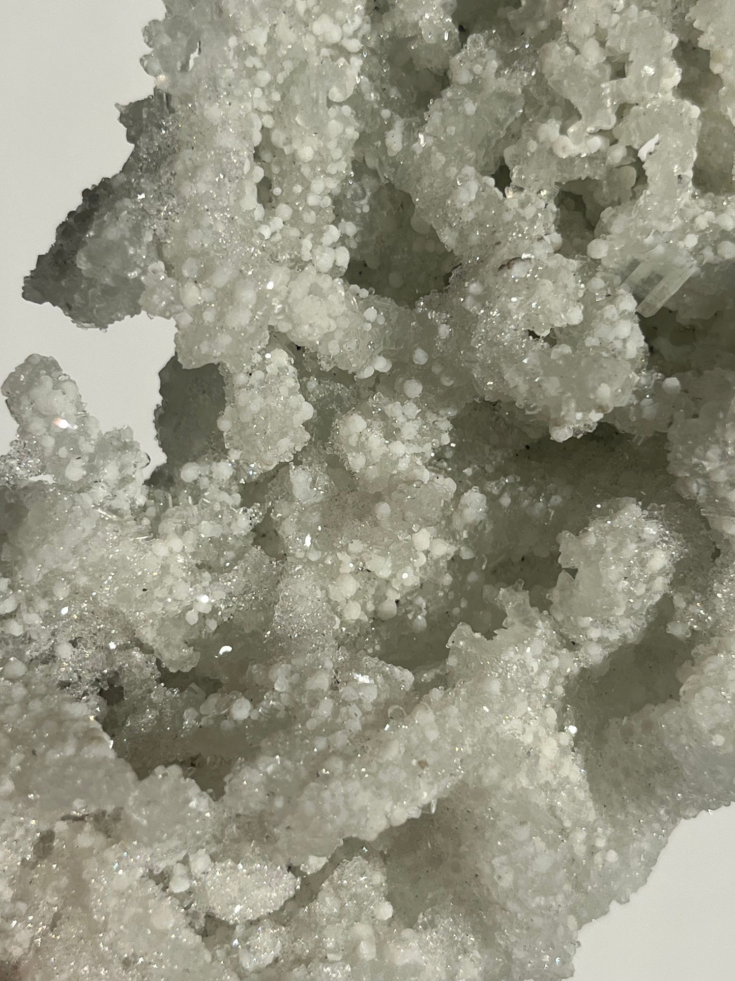 Prehnite on Laumontite with Apophyllite and Gyrolite Specimen C
