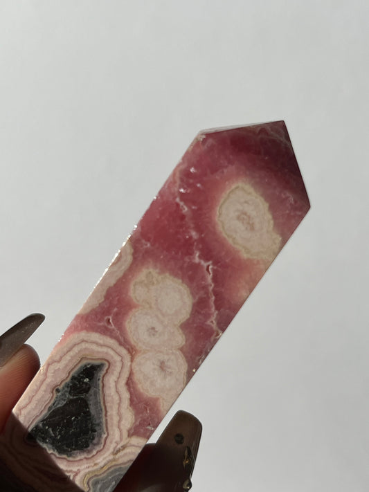 Gemmy Banded Rhodochrosite Tower C