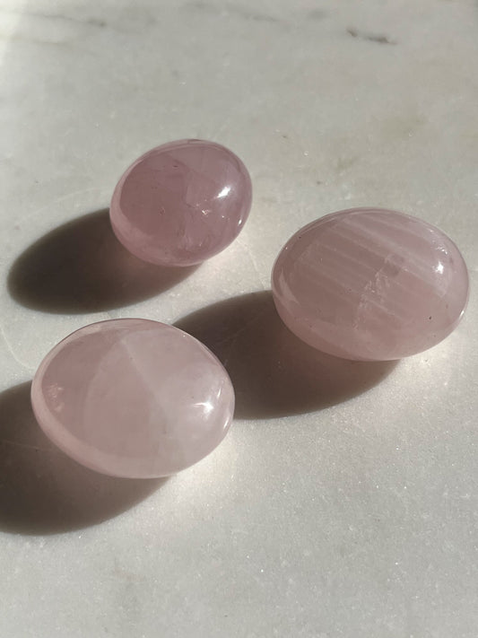 Rose Quartz Miniature Palmstone
