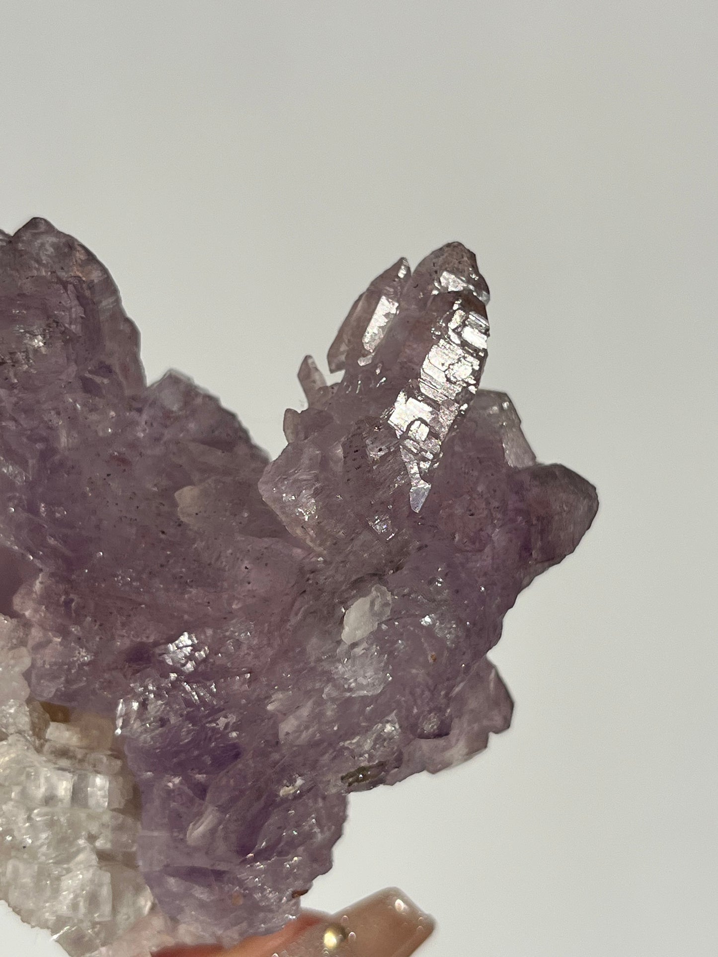 Sceptre Amethyst Flower Formation with Calcite Specimen B