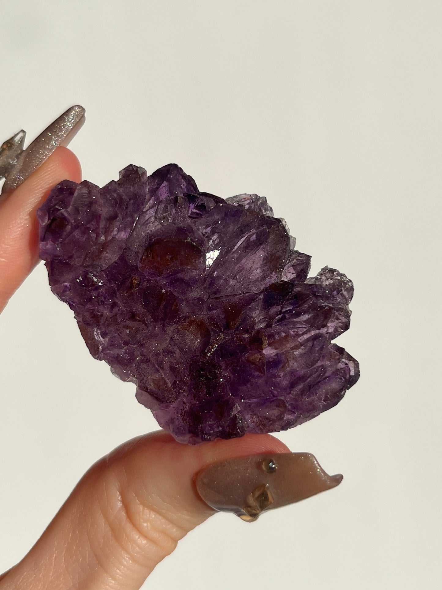Red Hematite Phantom Amethyst Specimen D
