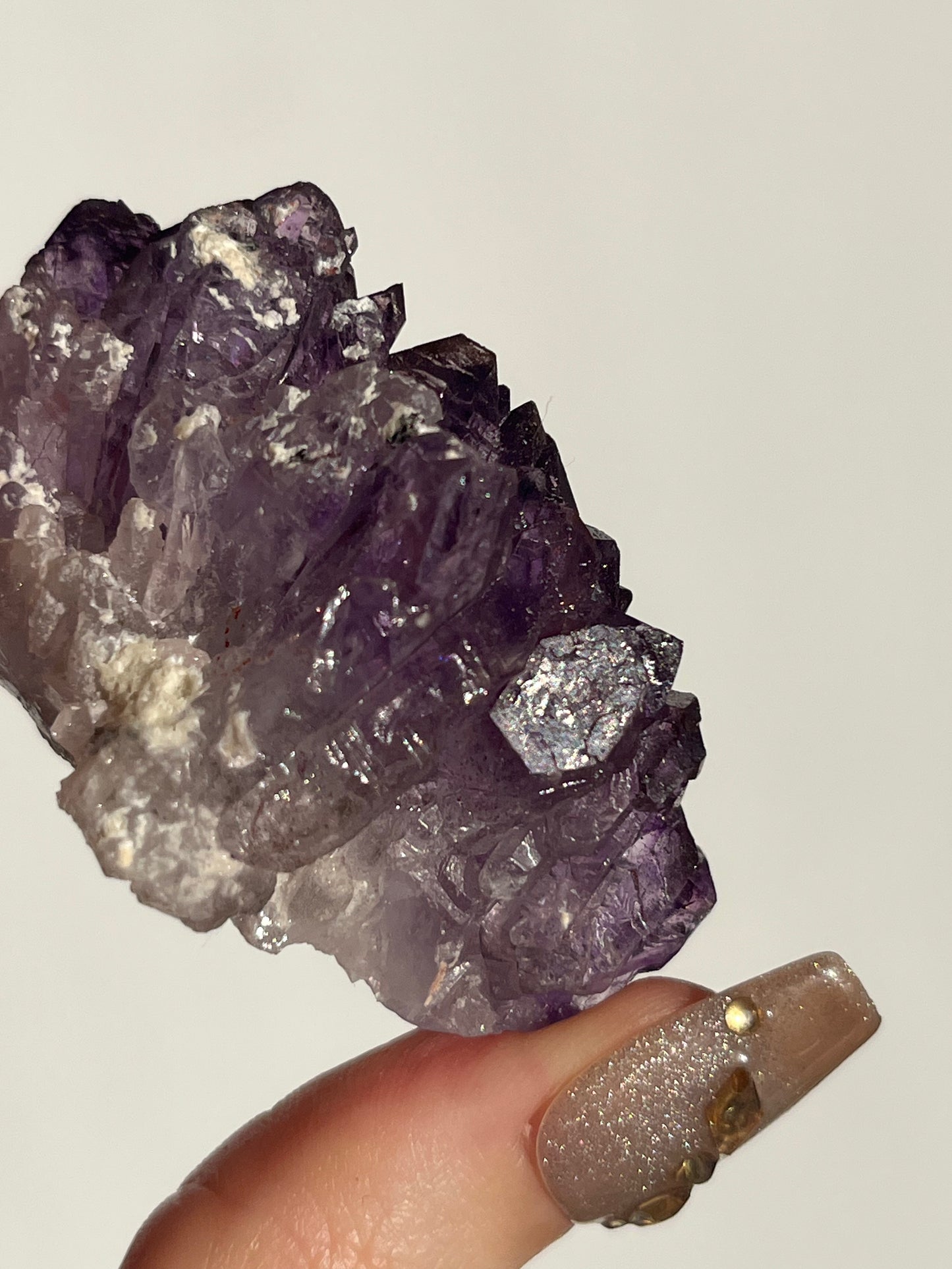 Red Hematite Phantom Amethyst Specimen D