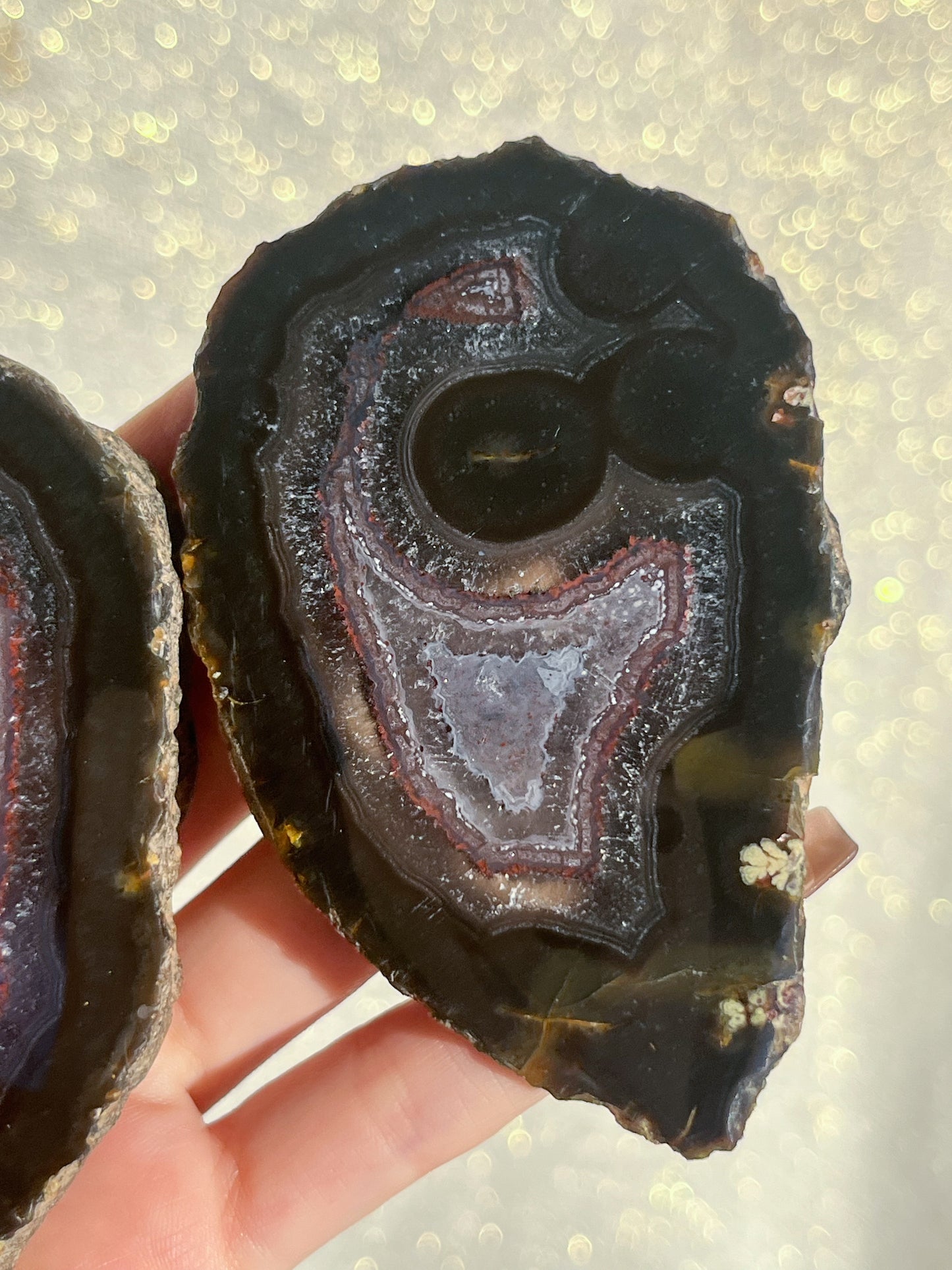 Smiling Indonesian Agate Pair #4