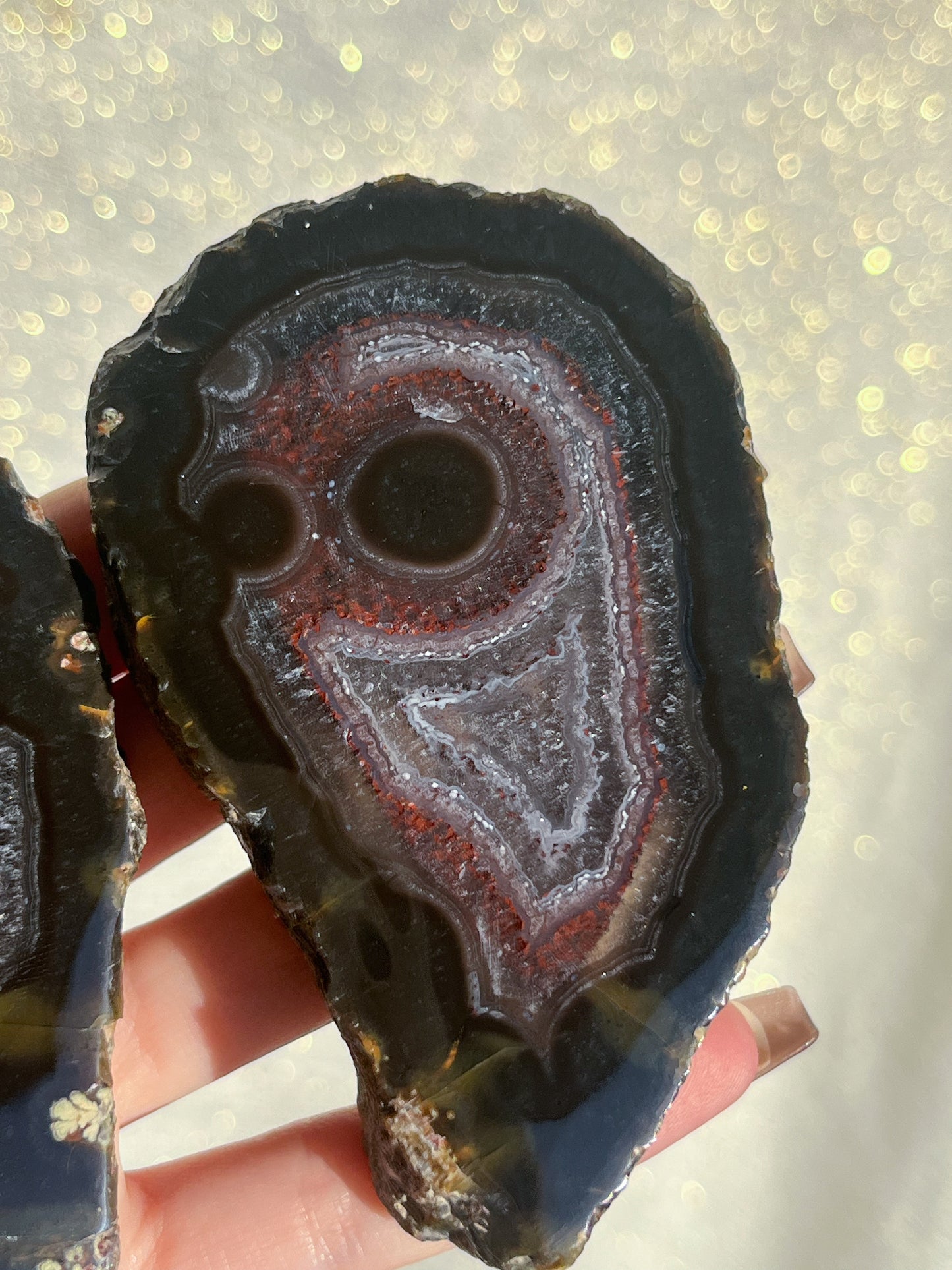 Smiling Indonesian Agate Pair #4