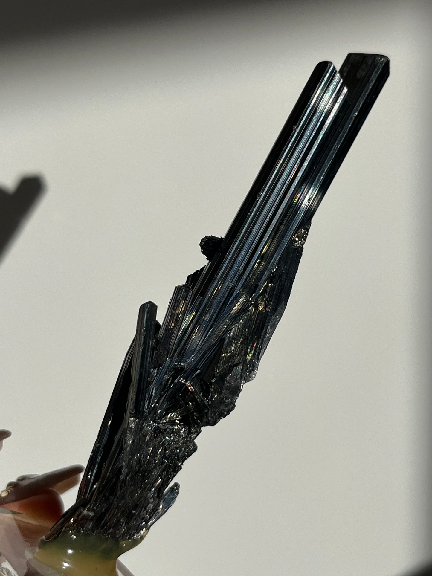 Twinned Stibnite Specimen (Perfectly Imperfect Termination Damage) ex. Lou & Diana Conti Collection