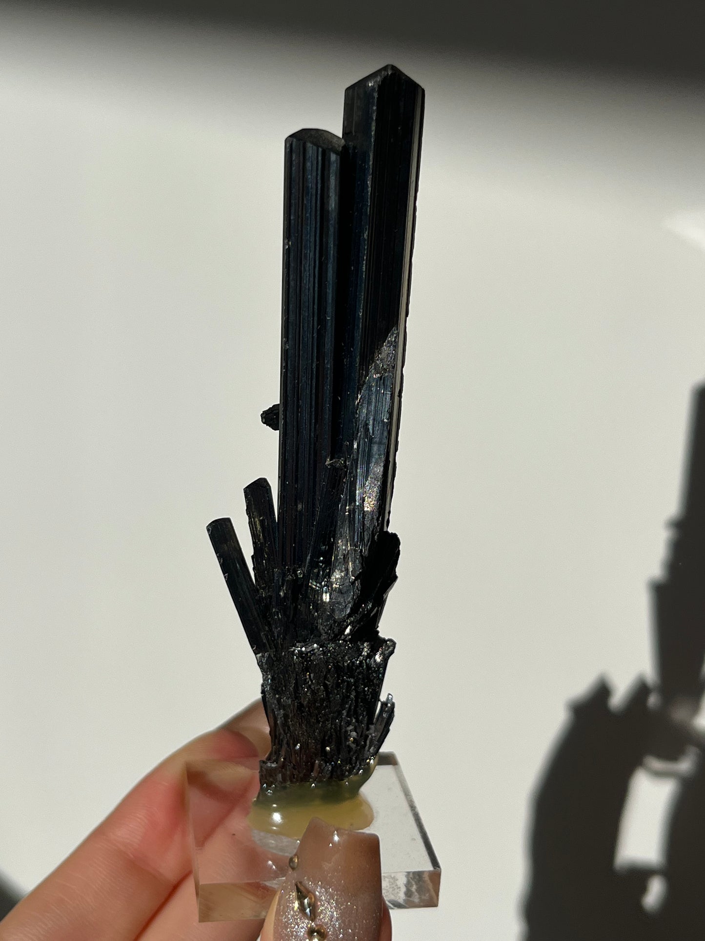 Twinned Stibnite Specimen (Perfectly Imperfect Termination Damage) ex. Lou & Diana Conti Collection